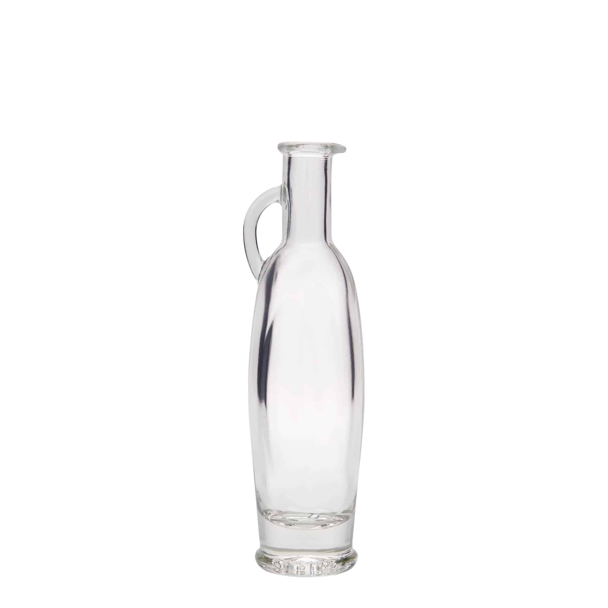 100 ml Glasflasche 'Eleganta', oval, Mündung: Kork 100 ml Glasflasche 'Eleganta', oval, Mündung: Kork