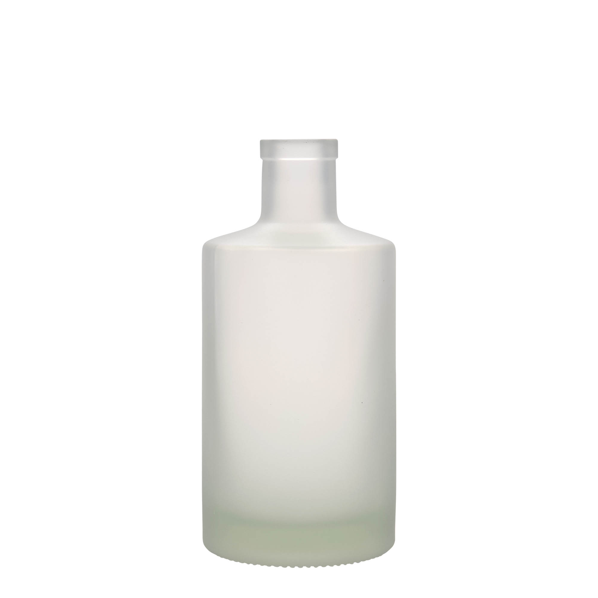 500 ml Glasflasche 'Caroline', geeist, Mündung: Kork