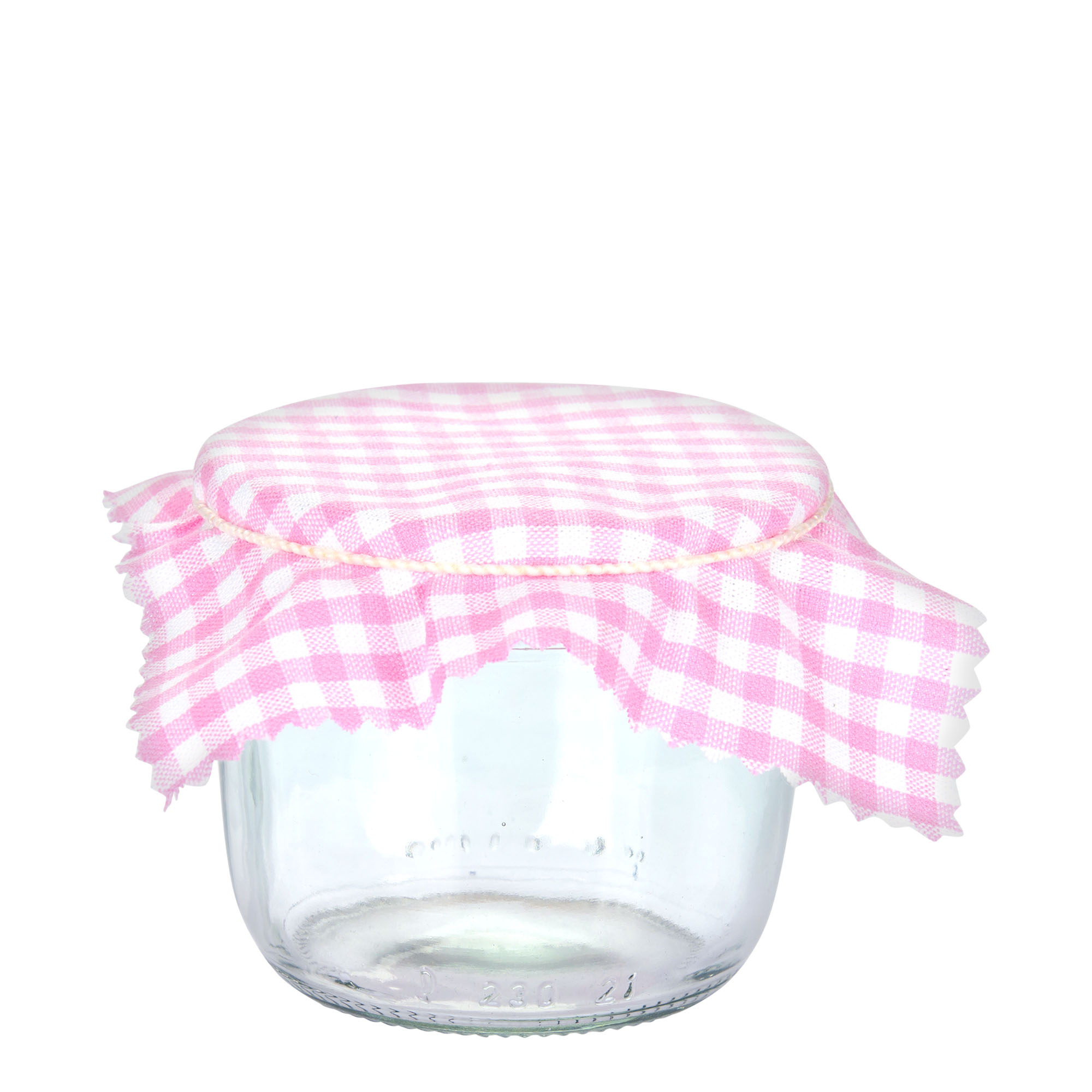 Stoffdeckchen kariert 12x12, quadratisch, Textil, pink, Mündung: TO38-TO53 Stoffdeckchen kariert 12x12, quadratisch, Textil, pink, Mündung: TO38-TO53