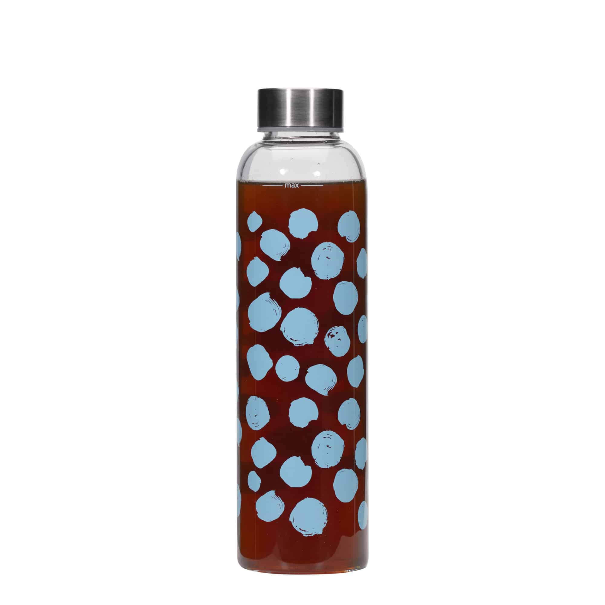 500 ml Trinkflasche „Perseus - Blaue Punkte“, Mündung: Schraubverschluss