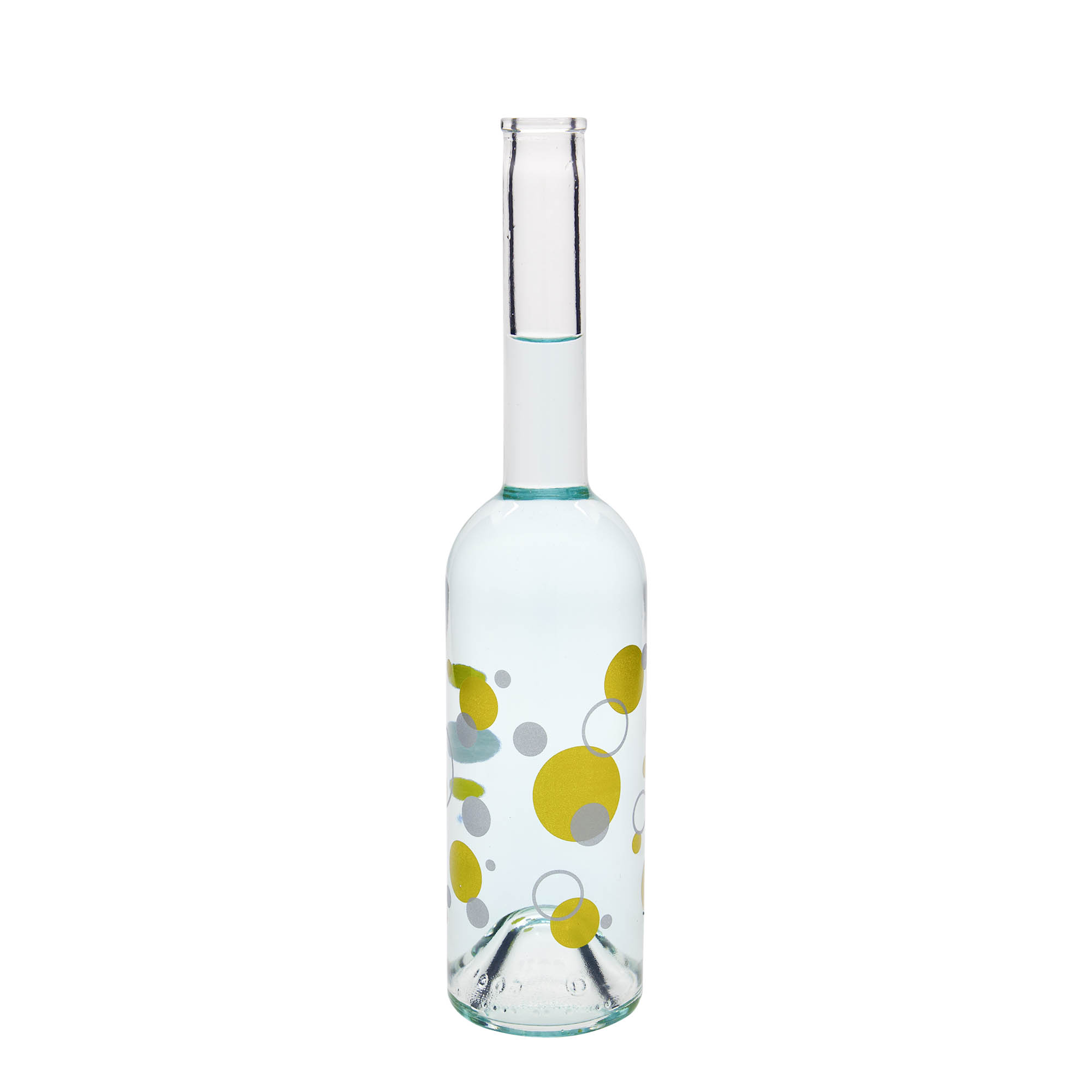 500 ml Glasflasche 'Opera', Motiv: Punkte, Mündung: Kork