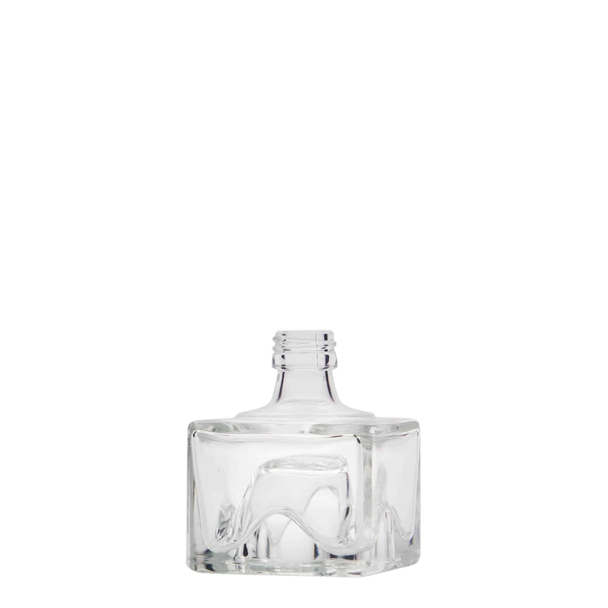 40 ml Glasflasche „Cocolores“, quadratisch, Mündung: PP 18