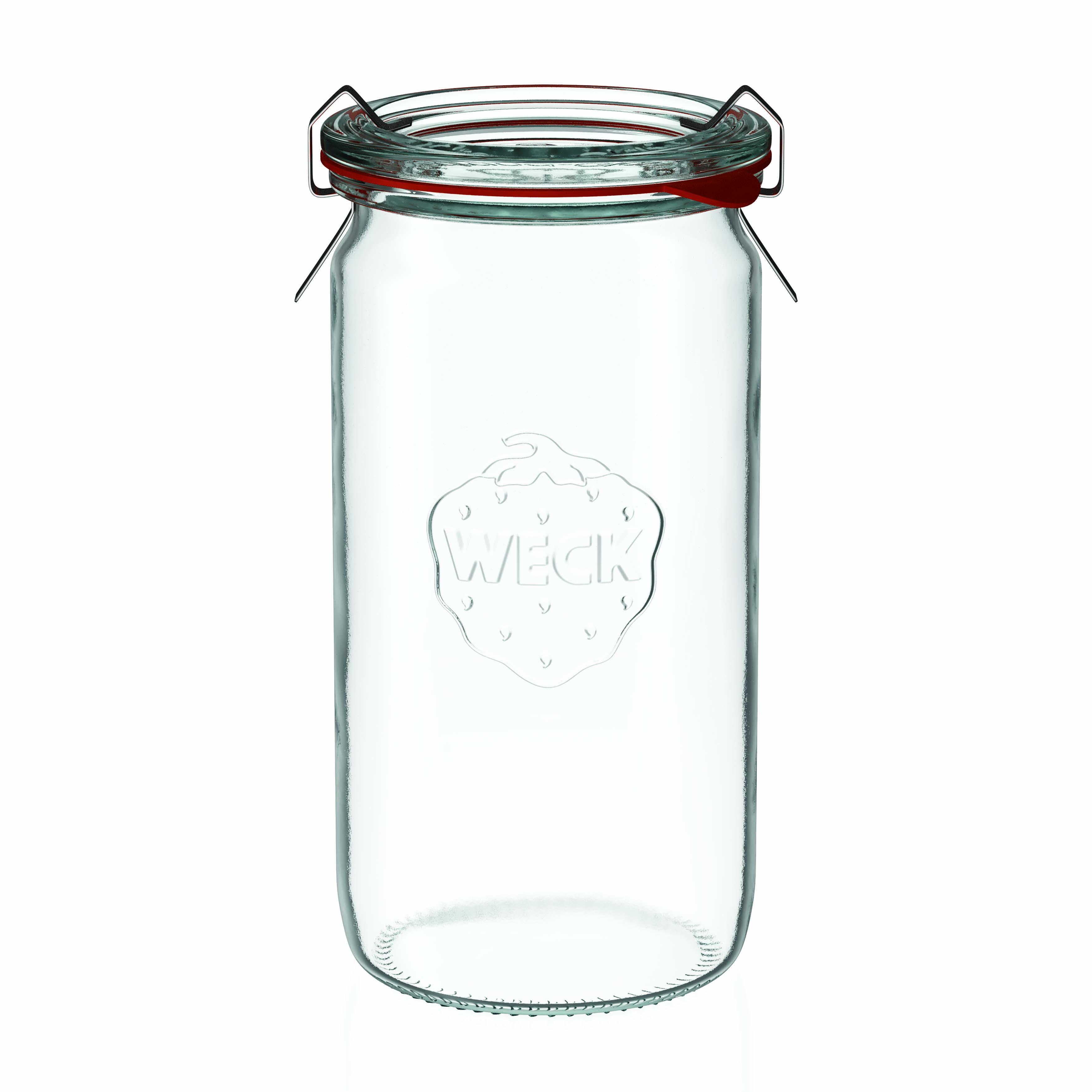 340 ml WECK-Zylinderglas, Mündung: Rundrand