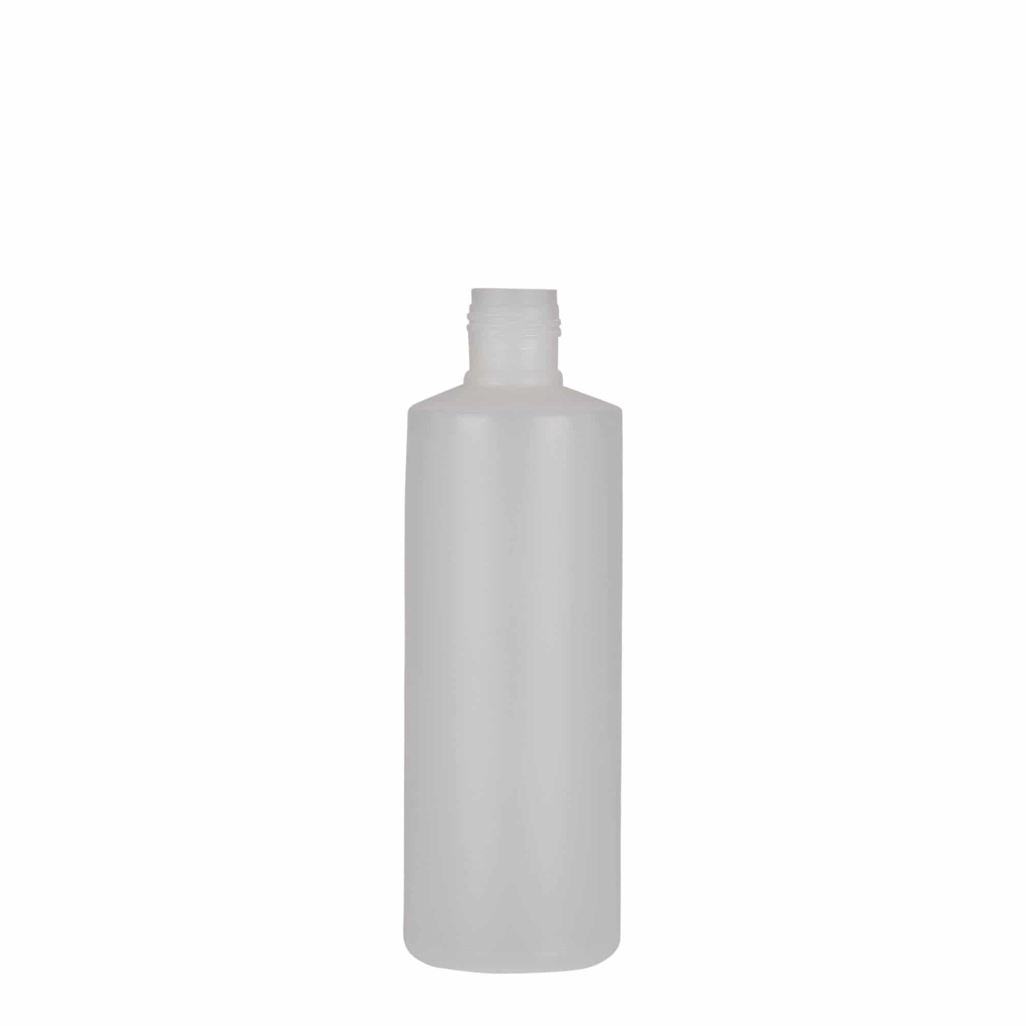200 ml Rundflasche, PE-Kunststoff, natur, Mündung: Schraubverschluss 200 ml Rundflasche, PE-Kunststoff, natur, Mündung: Schraubverschluss