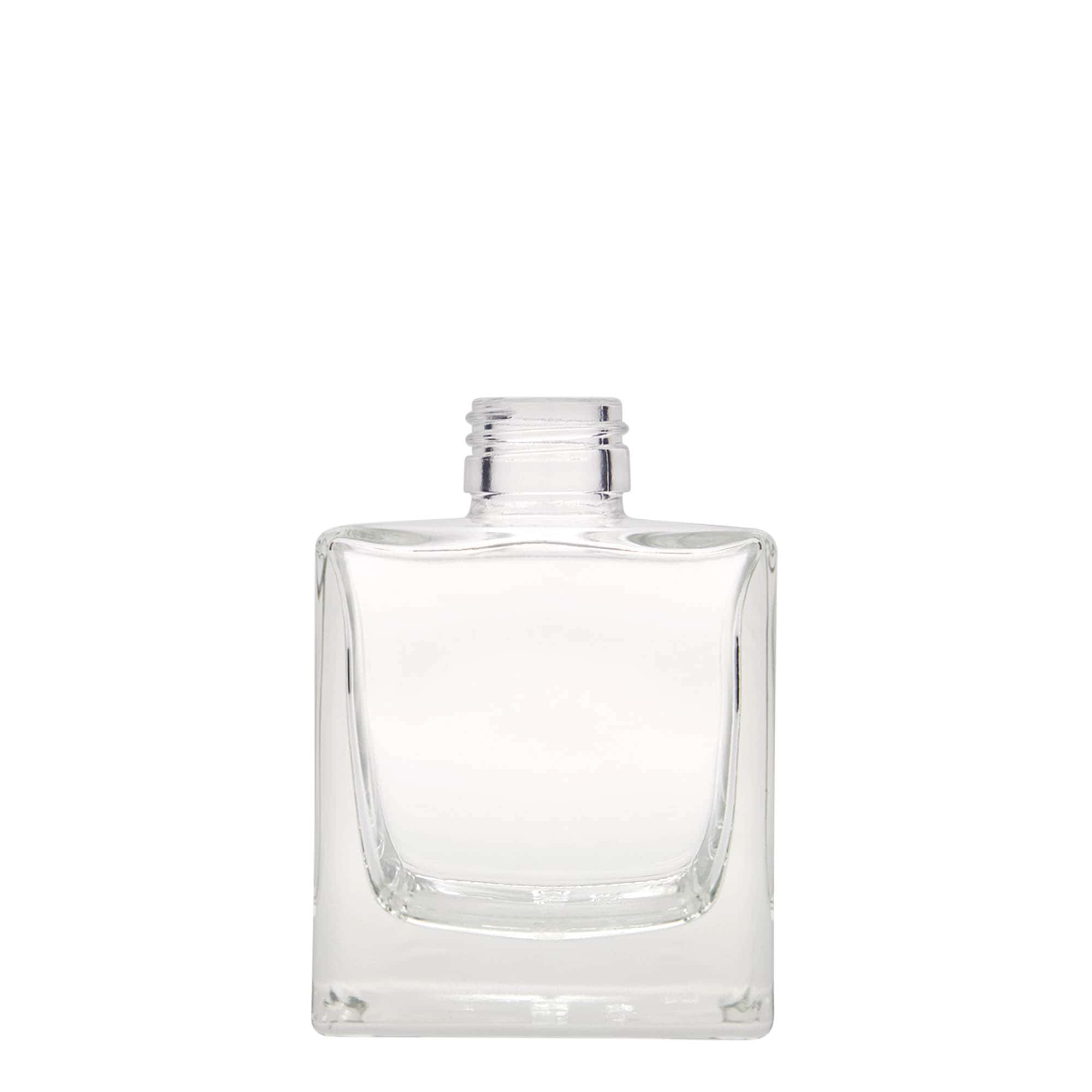 200 ml Glasflasche „Cube“, quadratisch, Mündung: PP 28