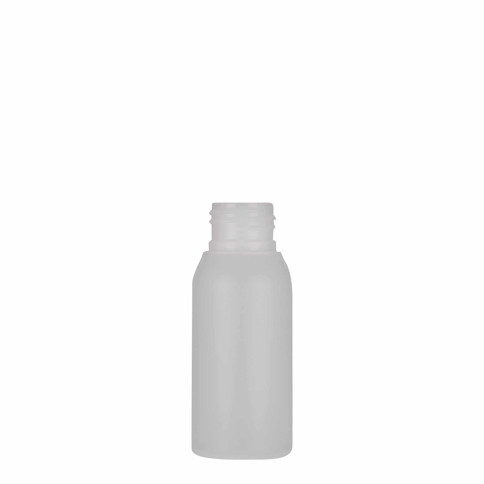 50 ml Kunststoffflasche „Tuffy“, HDPE, natur, Mündung:  24/410