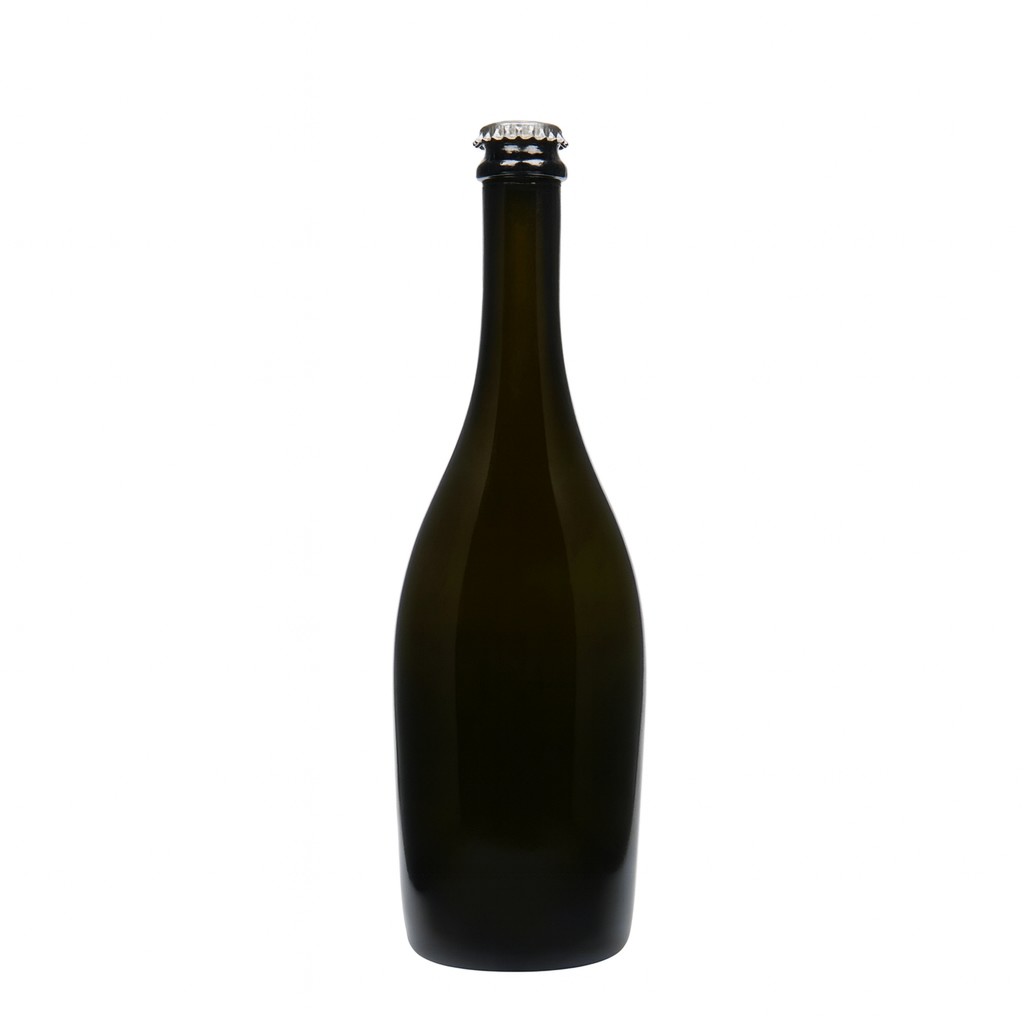 750 ml Sektflasche 'Carmen', Glas, antikgrün, Mündung: Kronkorken 750 ml Sektflasche 'Carmen', Glas, antikgrün, Mündung: Kronkorken