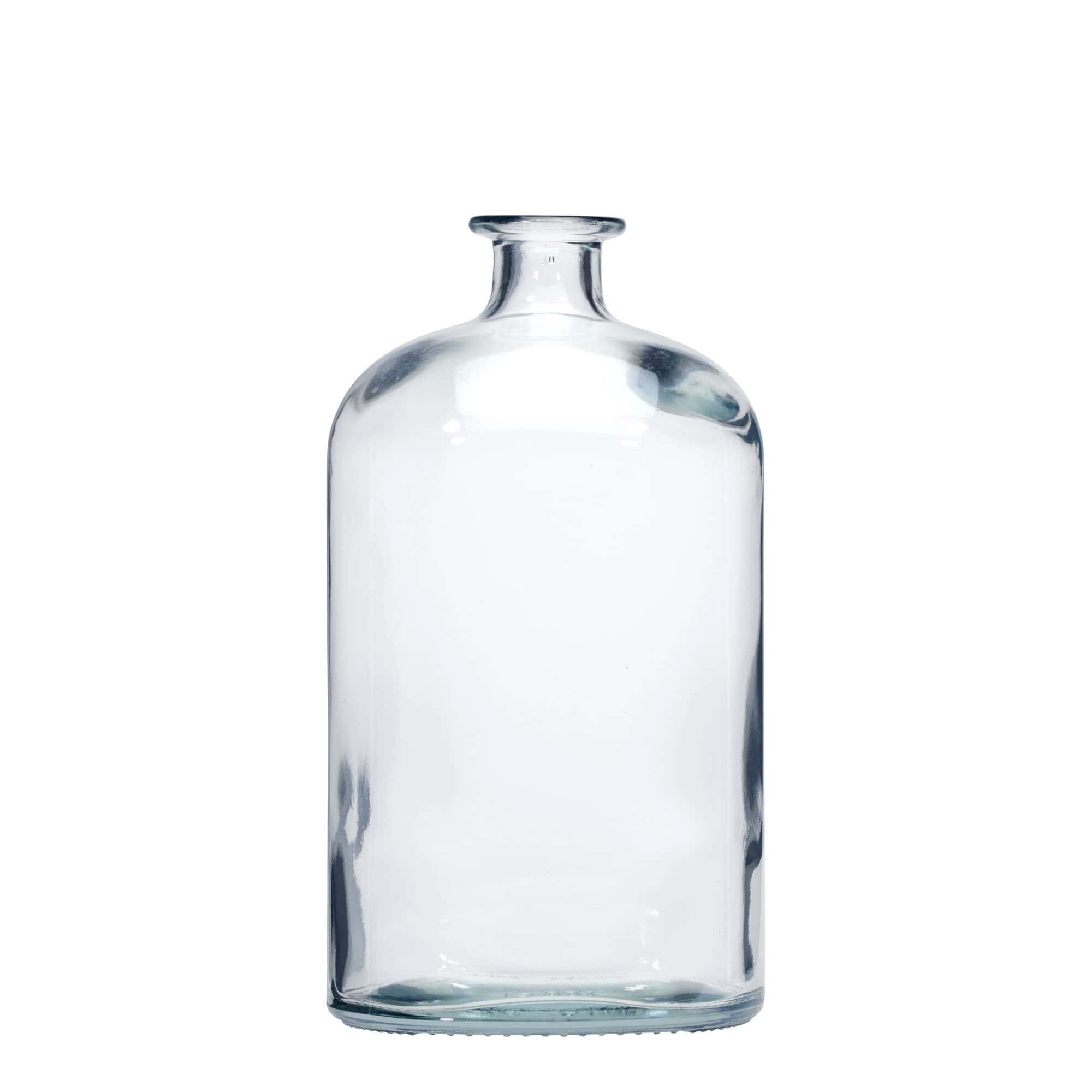 1.000 ml Glasflasche 'Dundee', oval, Mündung: Kork 1.000 ml Glasflasche 'Dundee', oval, Mündung: Kork