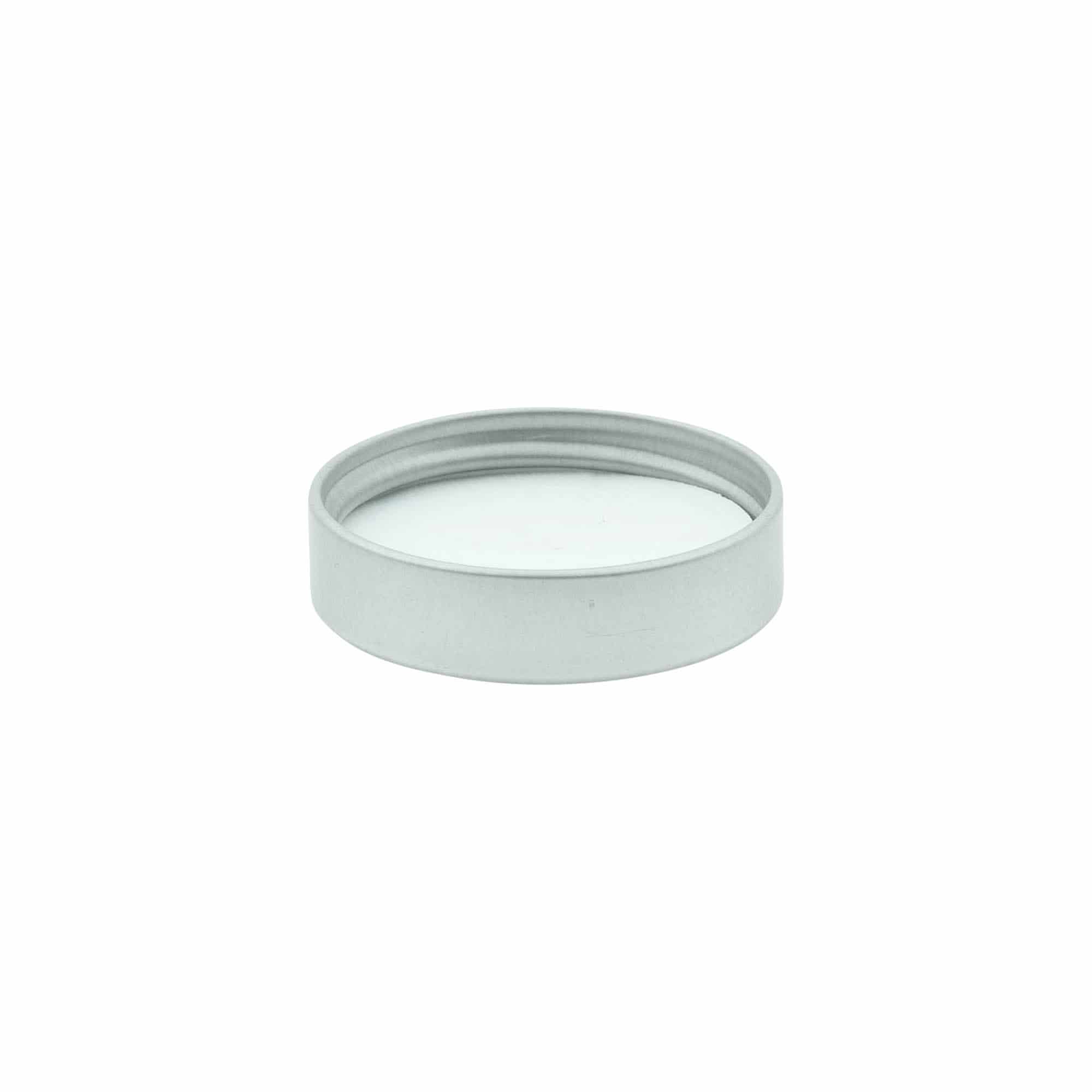 Schraubverschluss, Metall, silber, für Mündung: 38/400