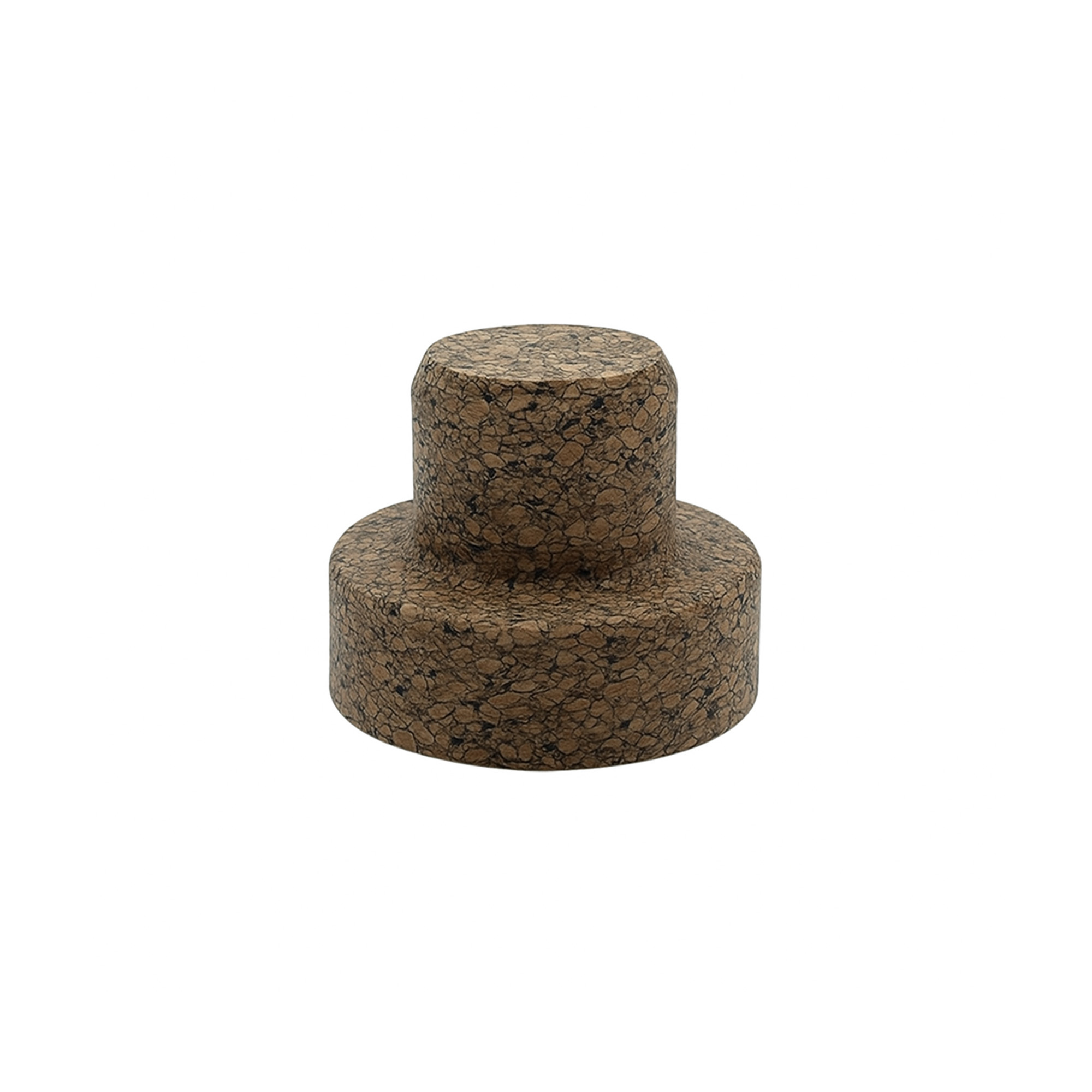 Griffkorken 'Sharp' 22,5 mm, Corkcoal, für Mündung: Kork Teller