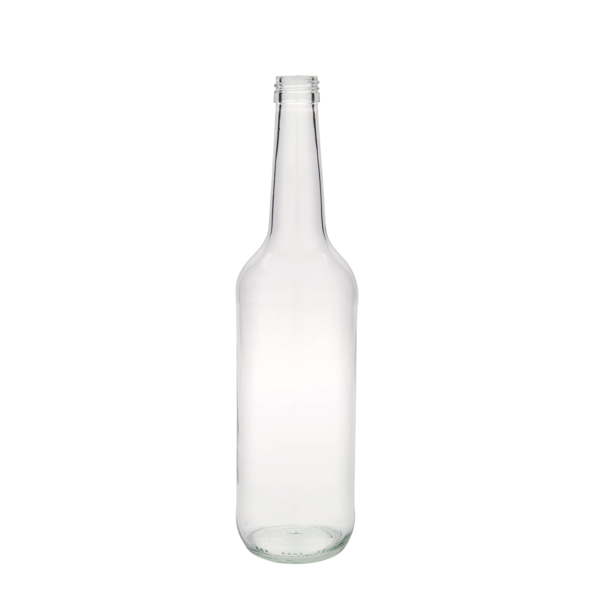 700 ml Glasflasche Geradhals, Mündung: PP 28