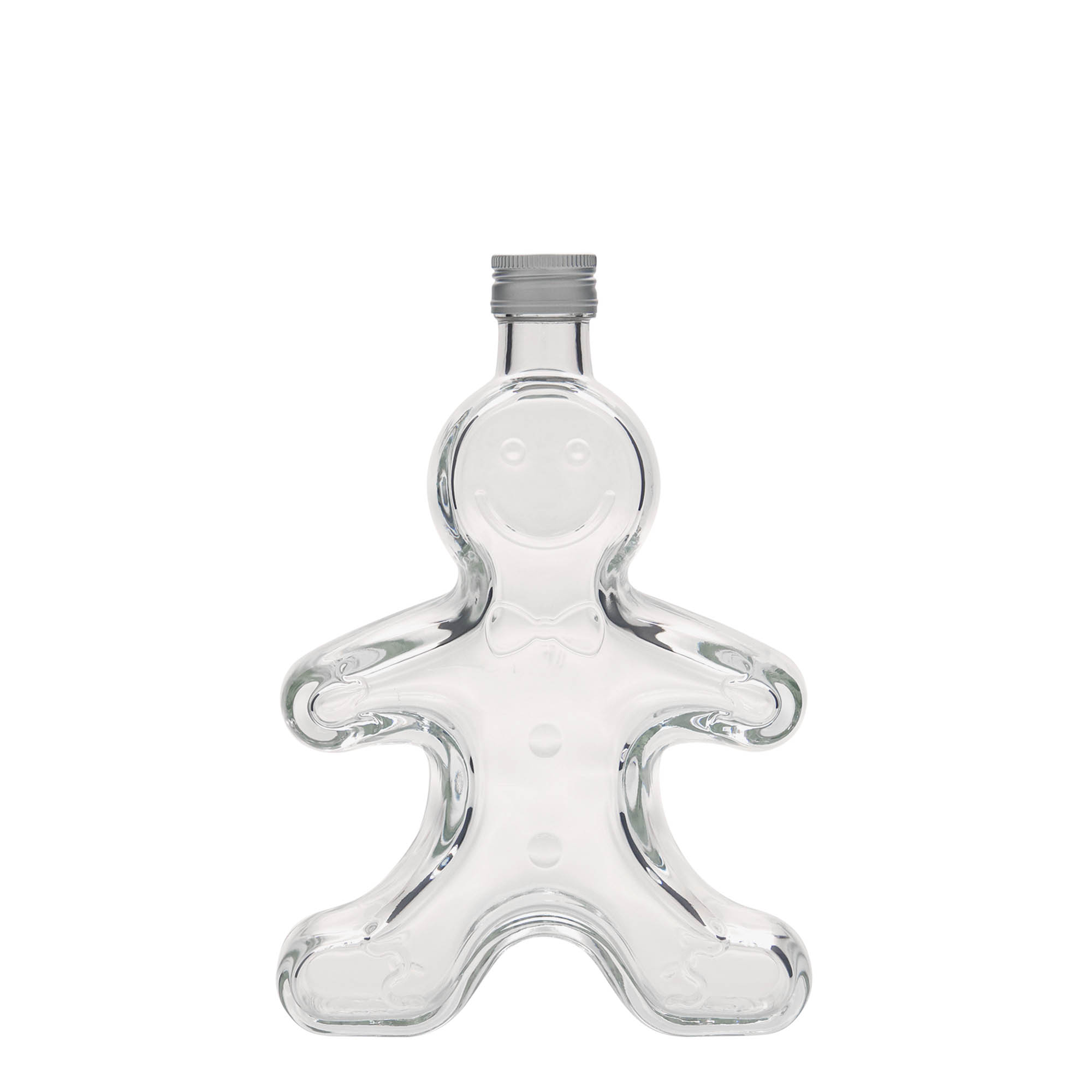 250 ml Glasflasche 'Lebkuchenmann', Mündung: PP 24 250 ml Glasflasche 'Lebkuchenmann', Mündung: PP 24