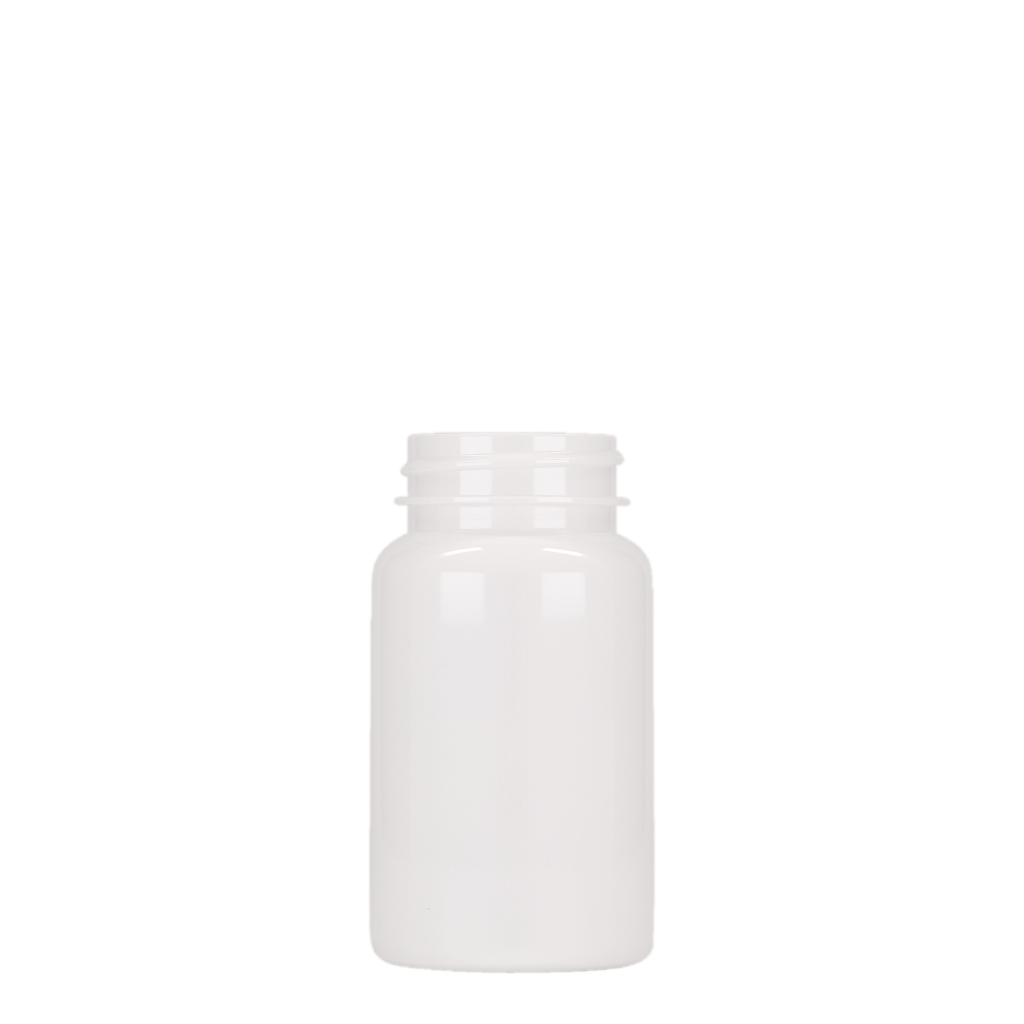 100 ml PET-Packer, Kunststoff, weiß, Mündung: 38/400