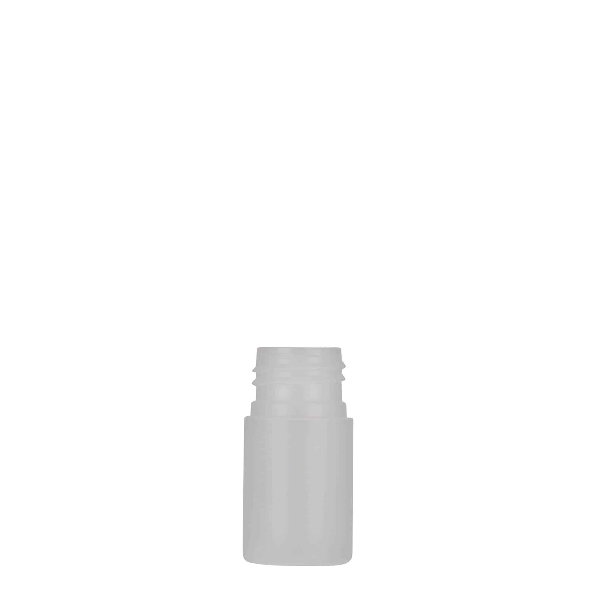 15 ml Kunststoffflasche 'Tuffy', HDPE, natur, Mündung: 24/410