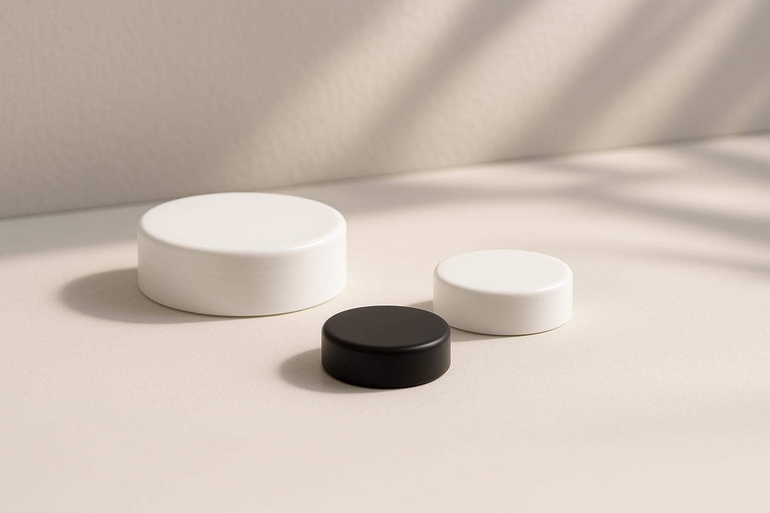 Schraubverschluss für 50 ml 'Antonella', PP-Kunststoff, schwarz