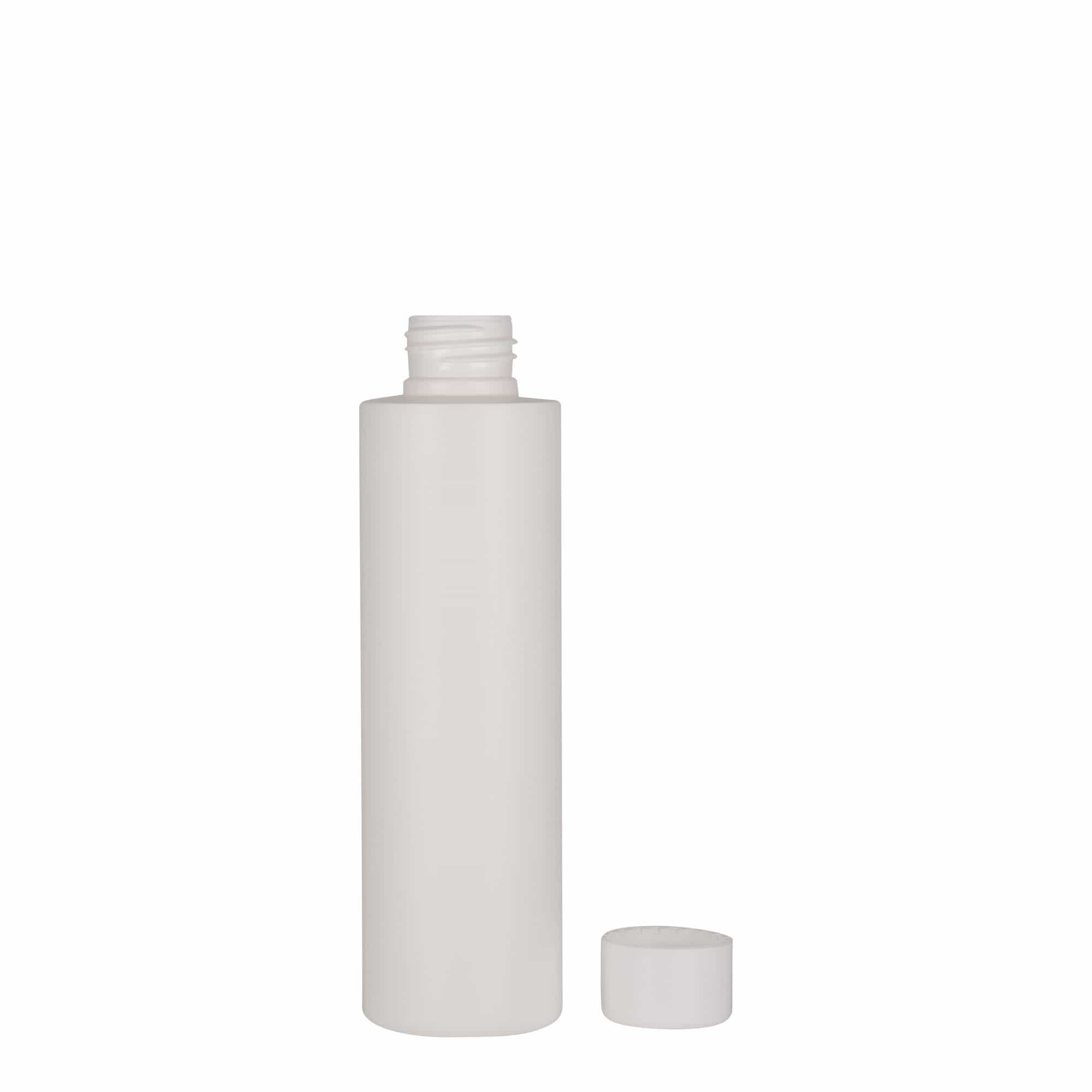 150 ml Kunststoffflasche 'Pipe', HDPE, weiß, Mündung: 24/410