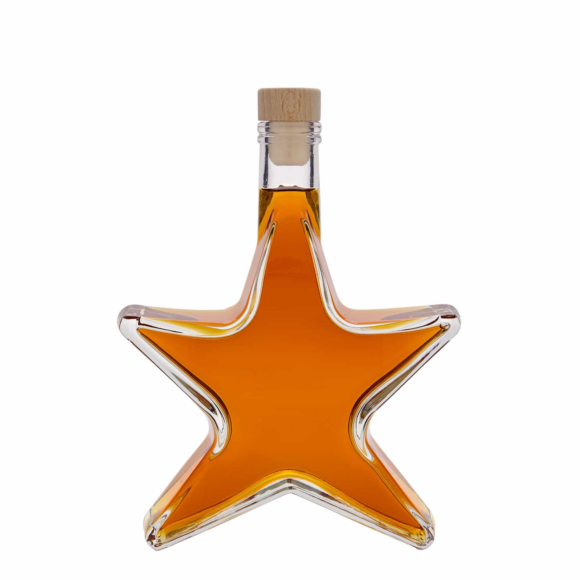 350 ml Glasflasche 'Stern', Mündung: Kork