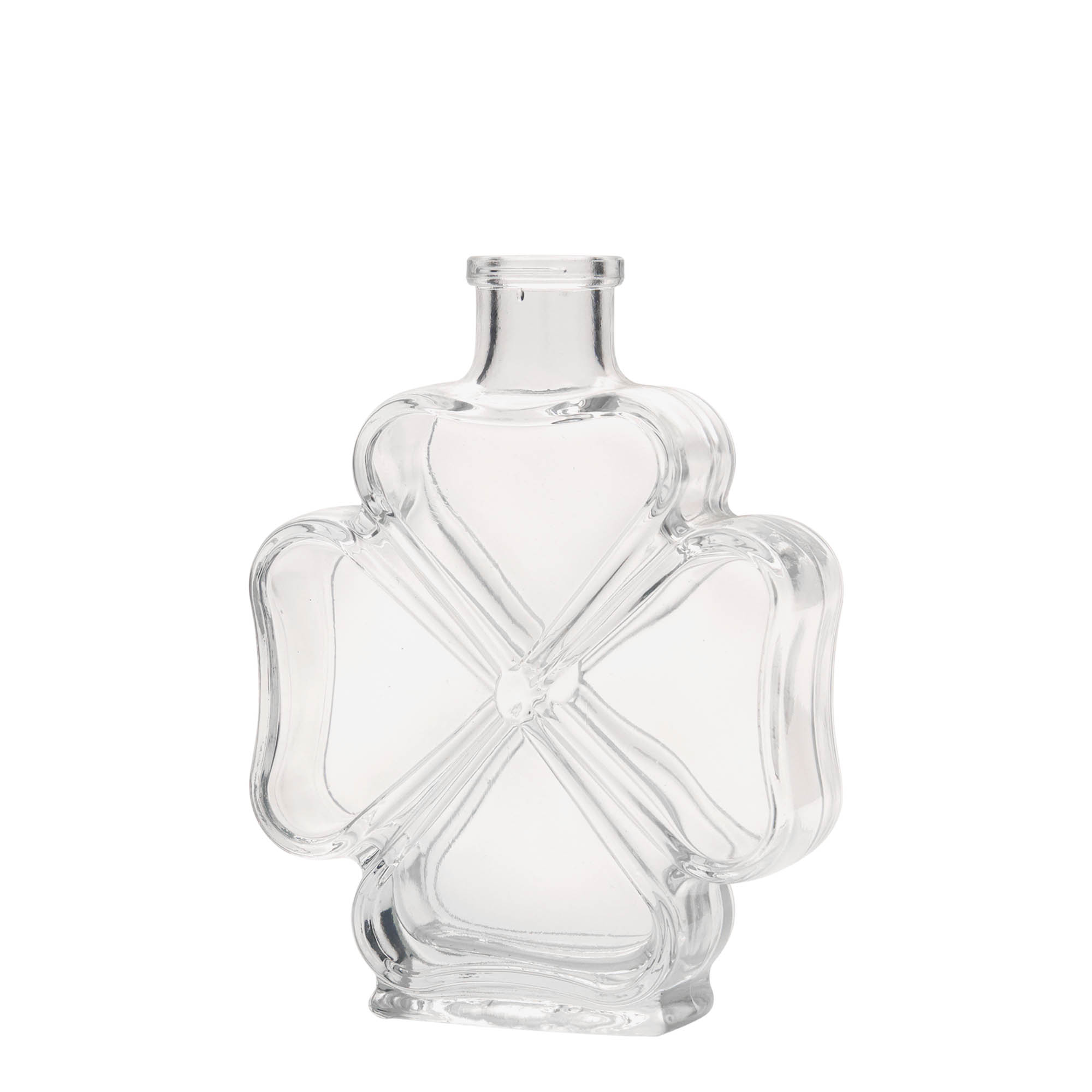 200 ml Glasflasche „Kleeblatt“, Mündung: Kork