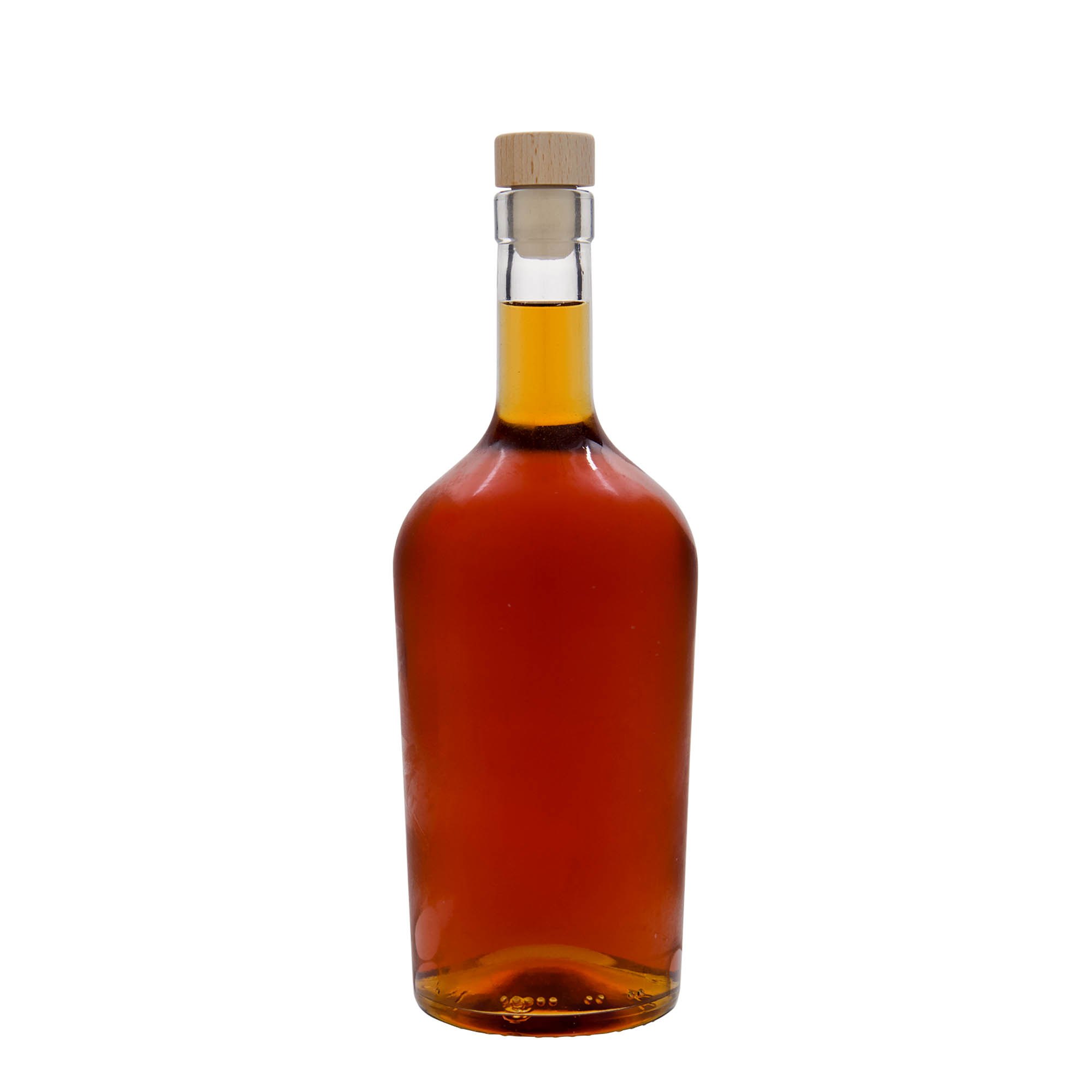 700 ml Glasflasche 'Margarethe', Mündung: Kork 700 ml Glasflasche 'Margarethe', Mündung: Kork