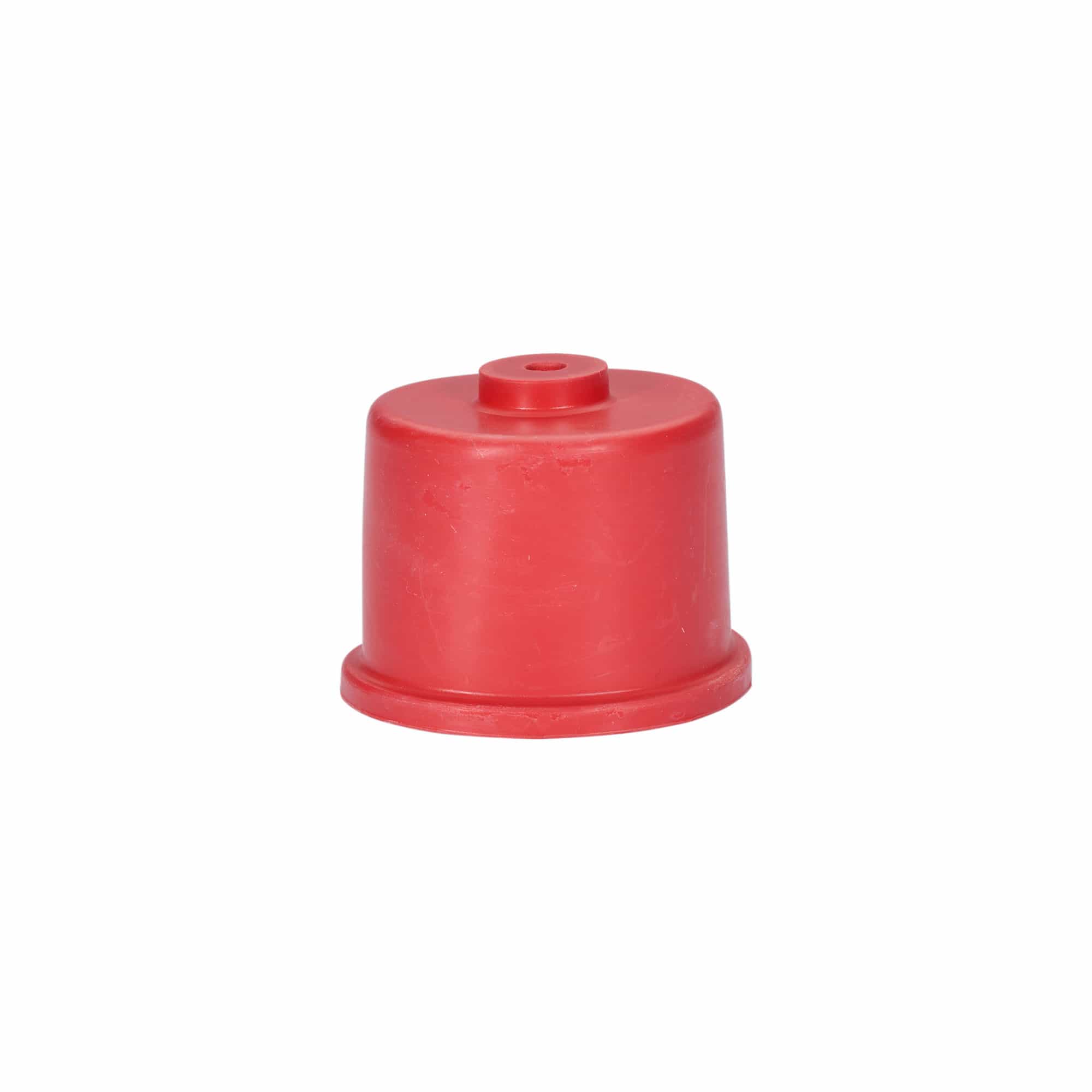 Gärkappe Typ 5, Gummi, rot