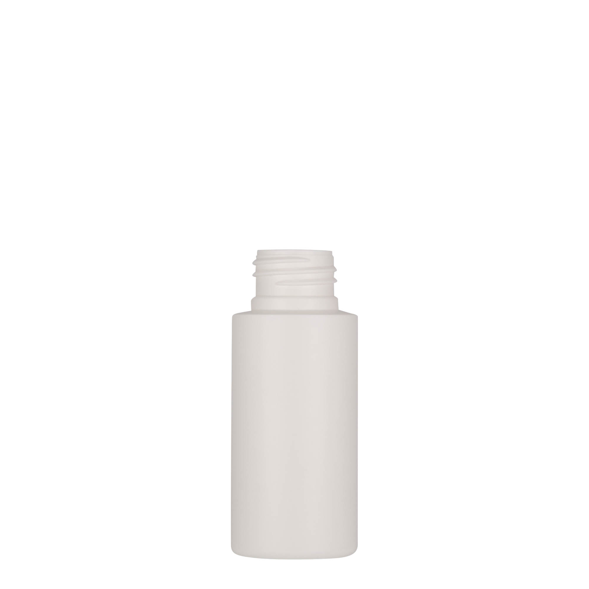 50 ml Kunststoffflasche 'Pipe', HDPE, weiß, Mündung: 24/410