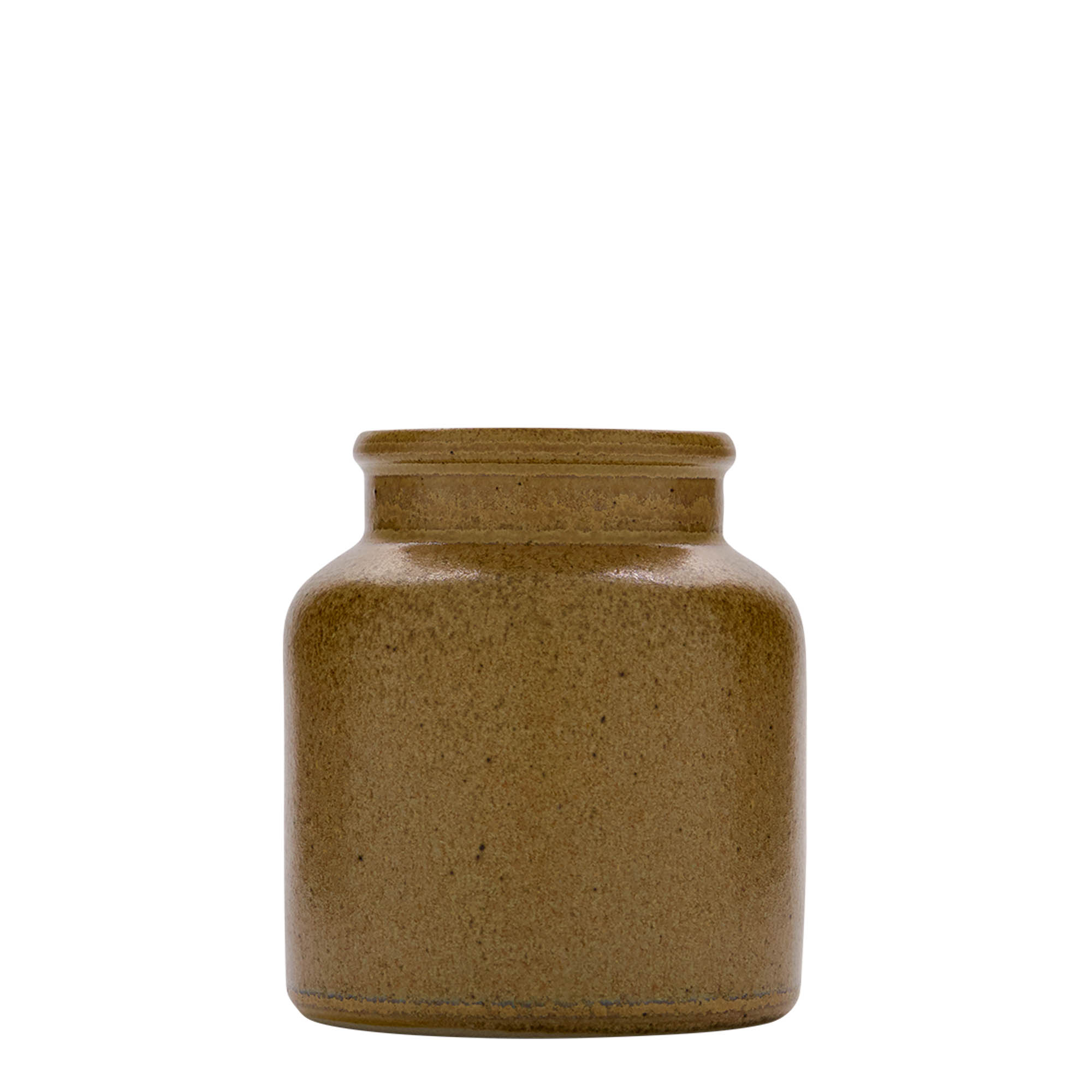 270 ml Steinzeugtopf, Keramik, braun-kristall, Mündung: Stülpdeckel