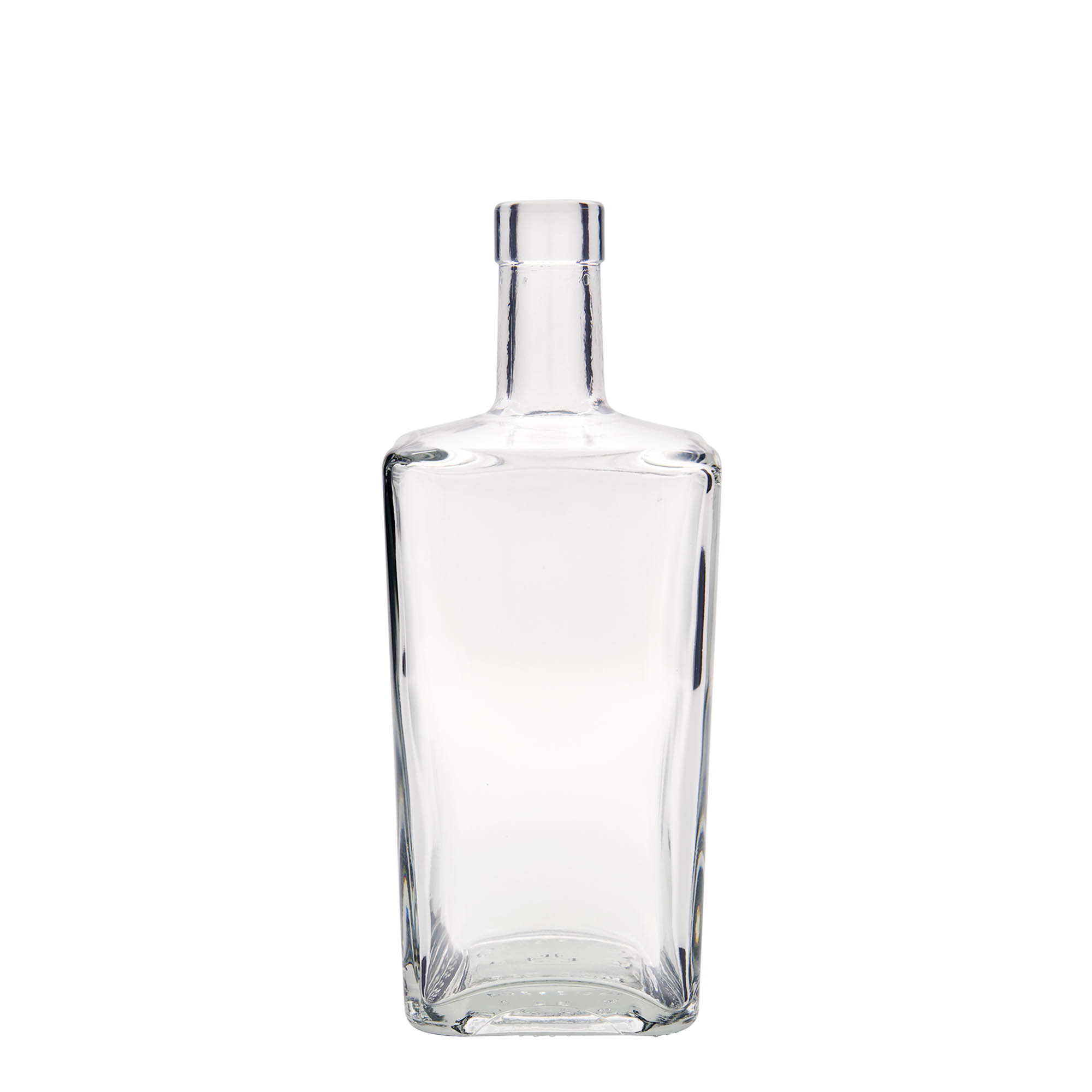 700 ml Glasflasche „Noel“, quadratisch, Mündung: Kork