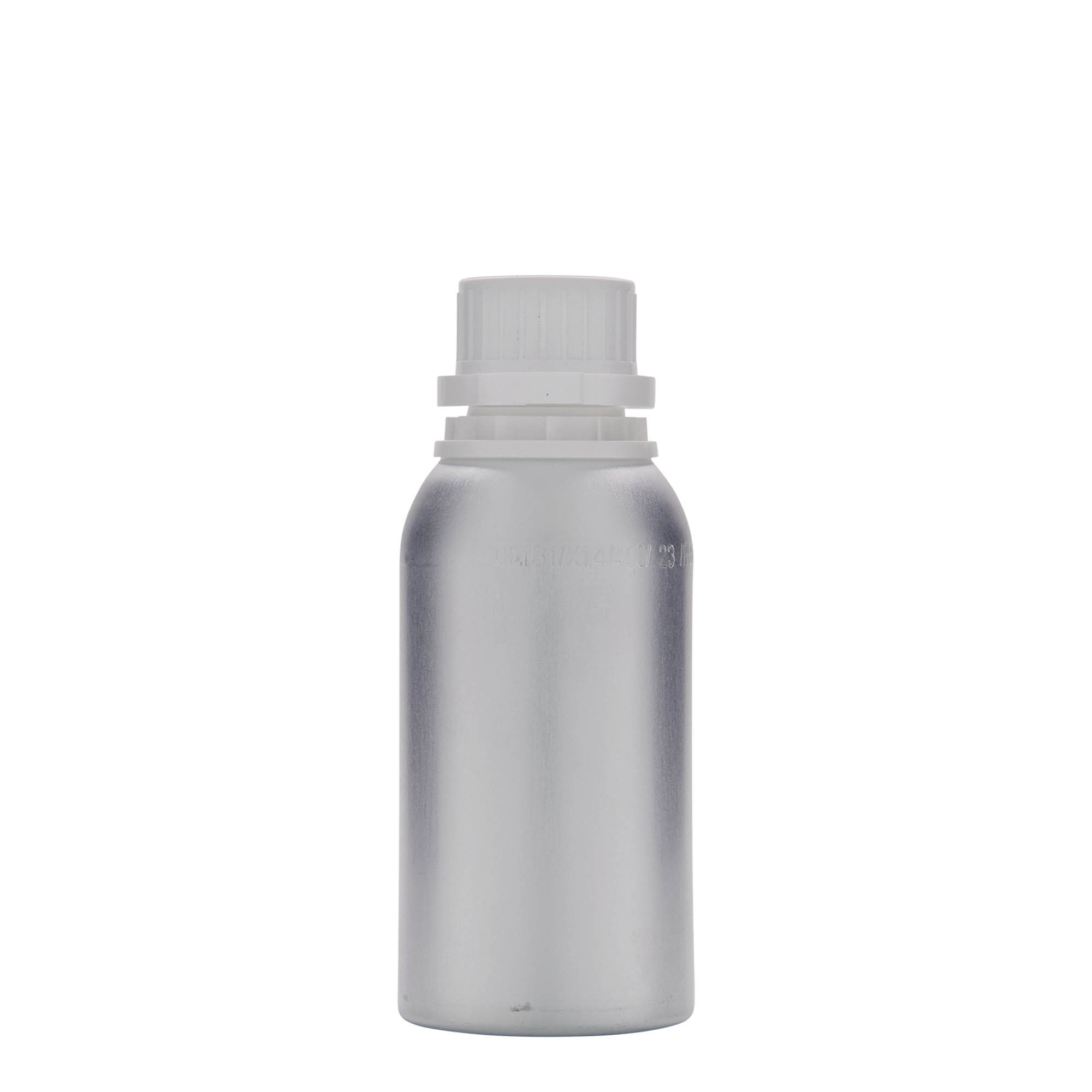 275 ml Aluminiumflasche, Metall, silber, Mündung: DIN 32