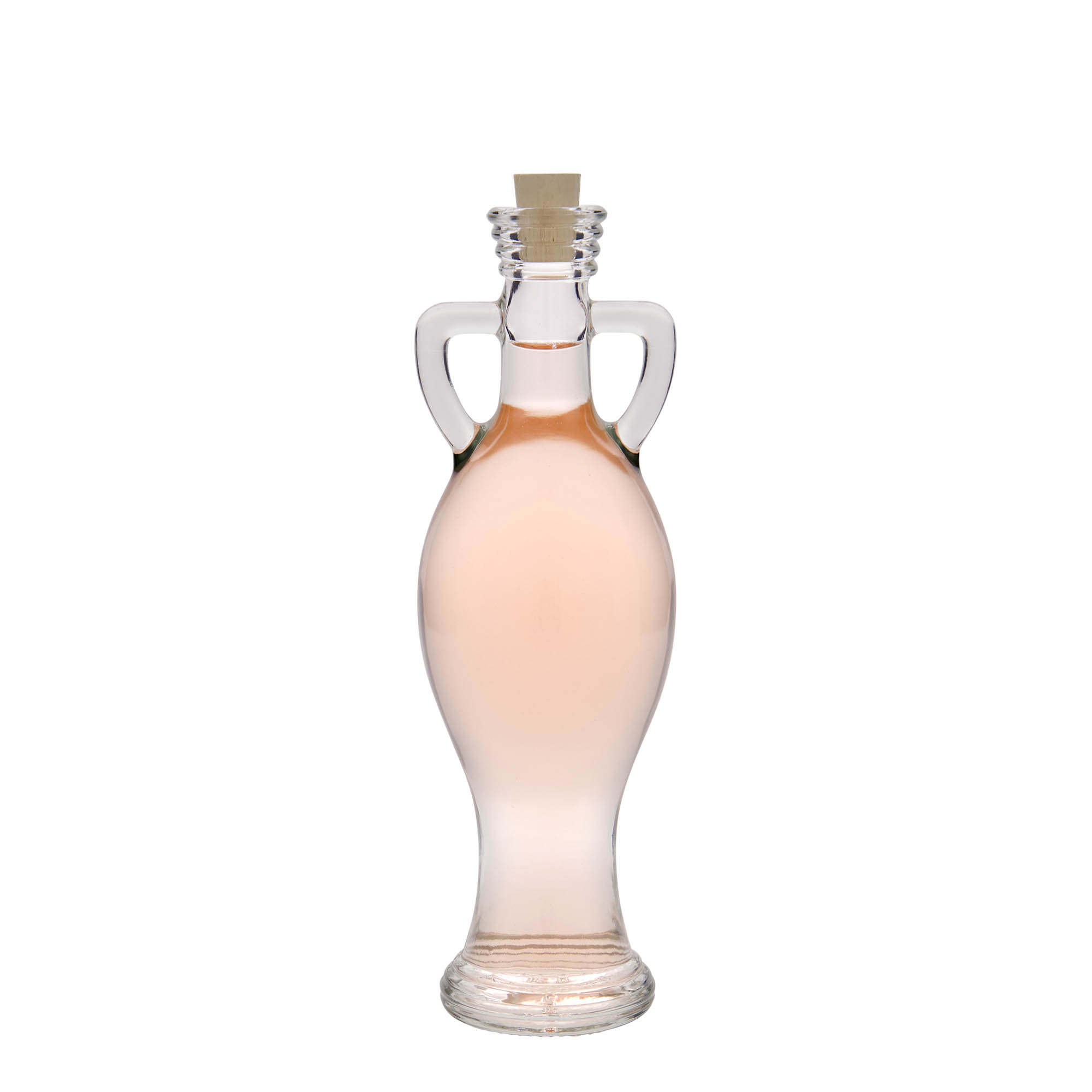 200 ml Glasflasche 'Amphore', Mündung: Kork 200 ml Glasflasche 'Amphore', Mündung: Kork