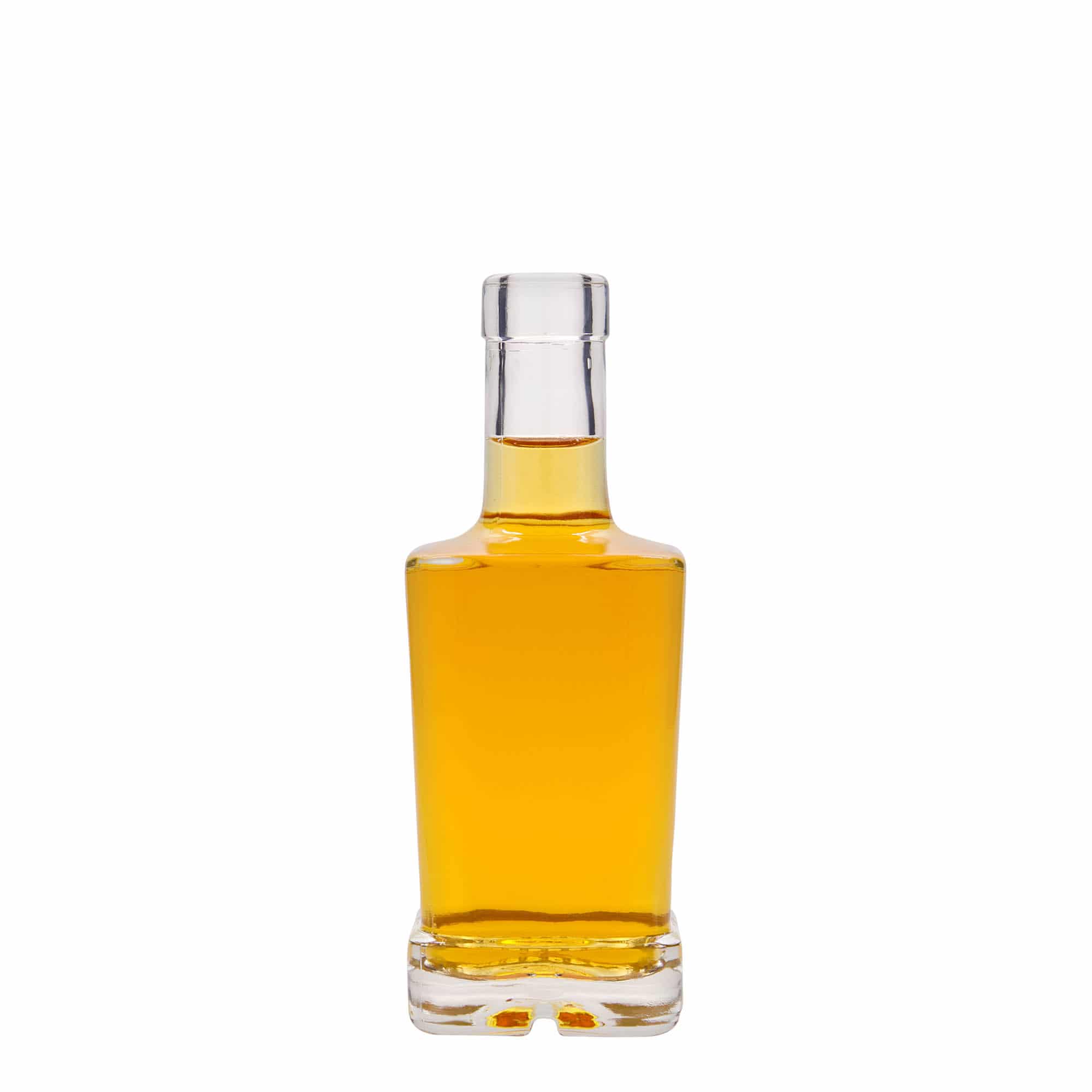 250 ml Glasflasche „Rene“, quadratisch, Mündung: Kork