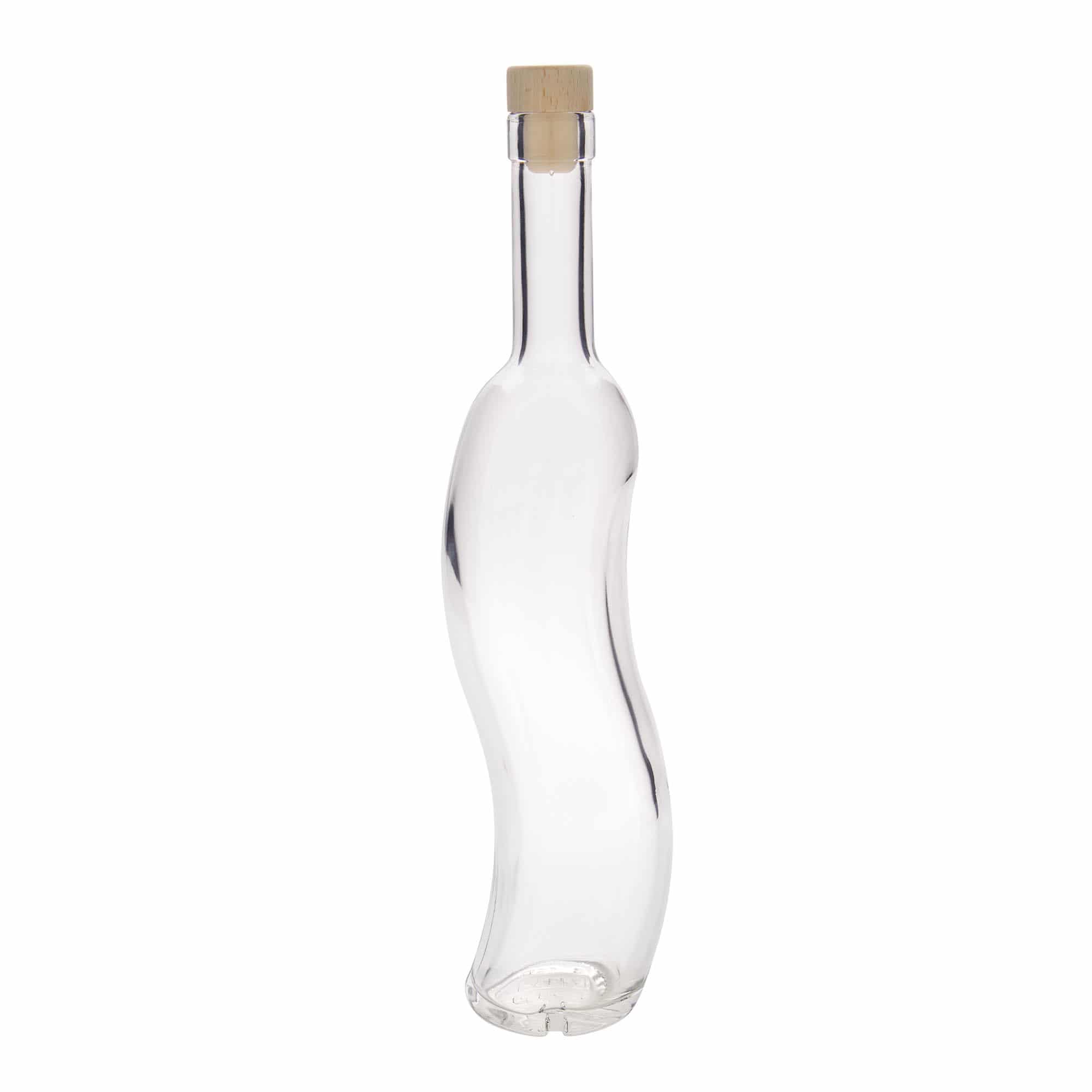 500 ml Glasflasche „La-Ola“, halbrund, Mündung: Kork