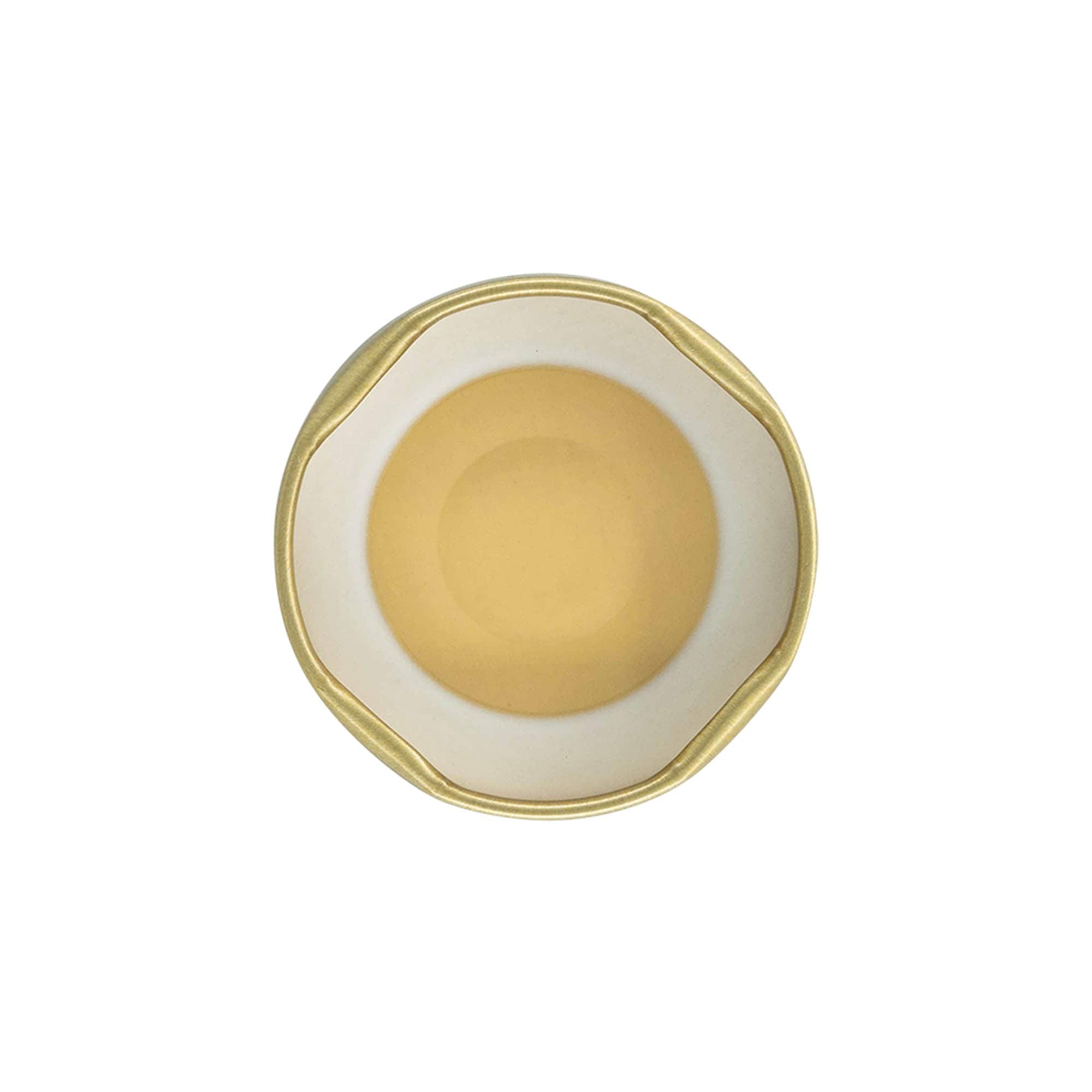 Twist-Off-Deckel, Weißblech, sterilisierbar, gold, für Mündung: TO 43