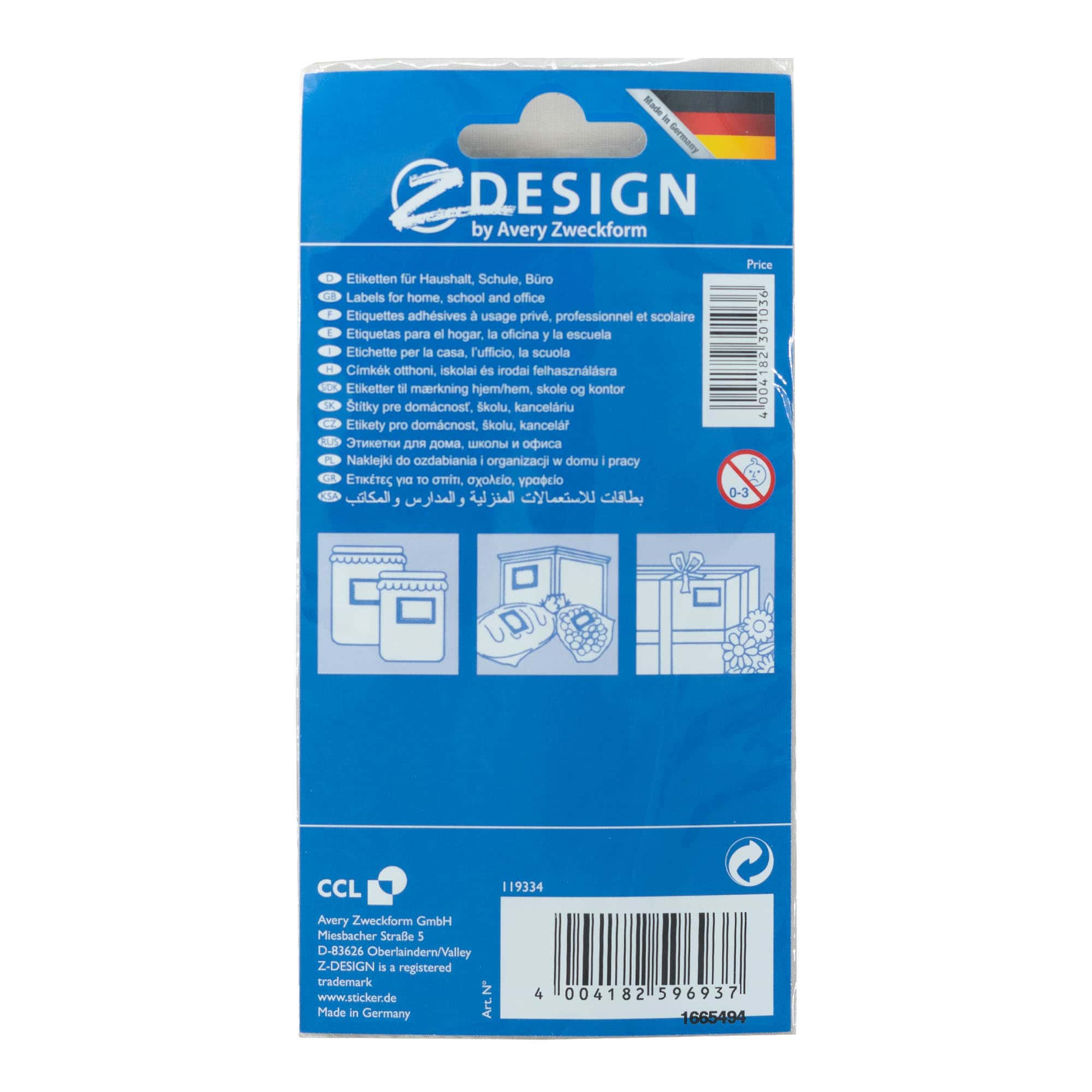 Zweckform Etiketten 'Frucht-Rahmen', rechteckig, Papier, mehrfarbig Zweckform Etiketten 'Frucht-Rahmen', rechteckig, Papier, mehrfarbig