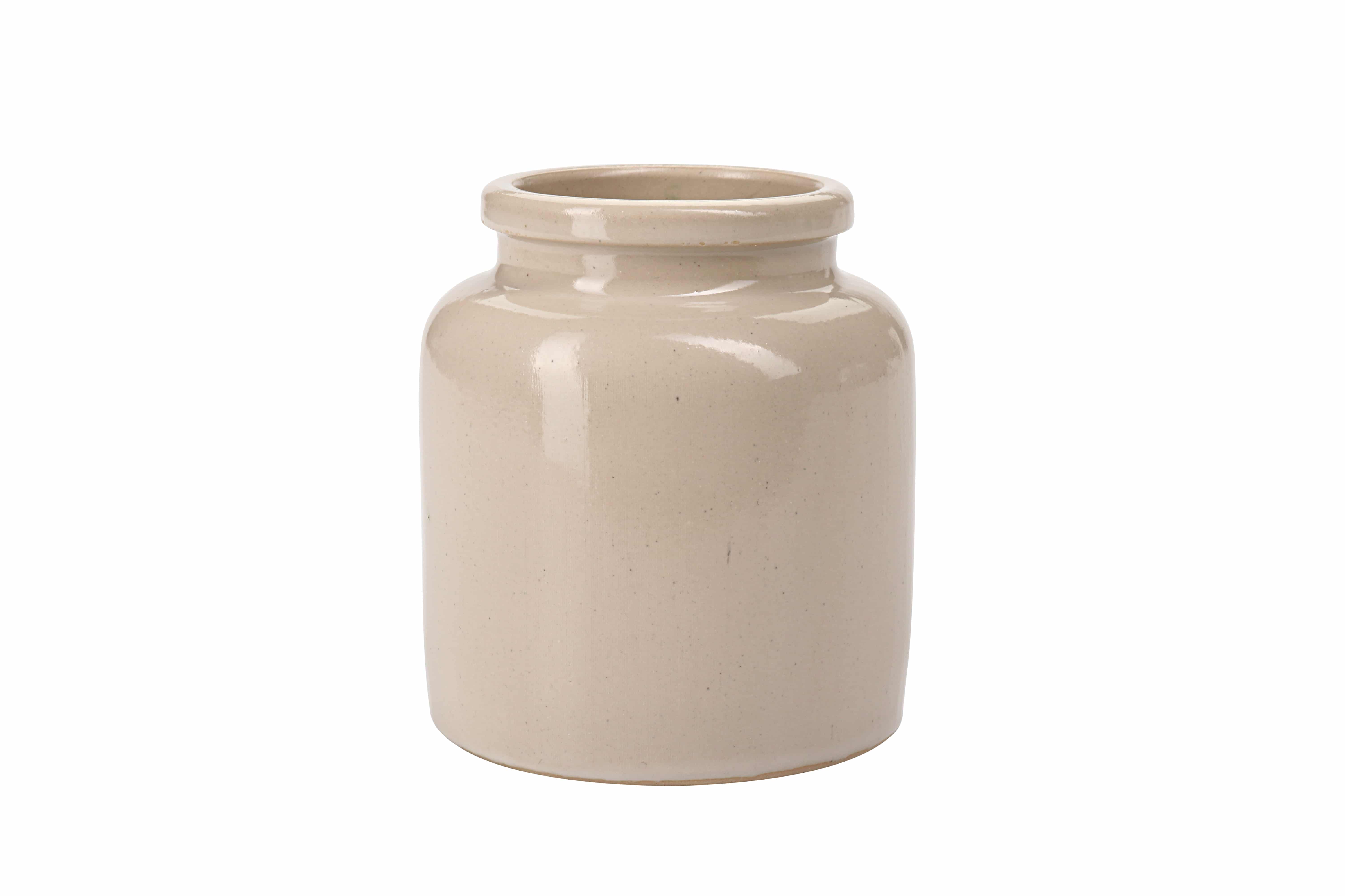 270 ml Steinzeugtopf, Keramik, beige, Mündung: Stülpdeckel 270 ml Steinzeugtopf, Keramik, beige, Mündung: Stülpdeckel
