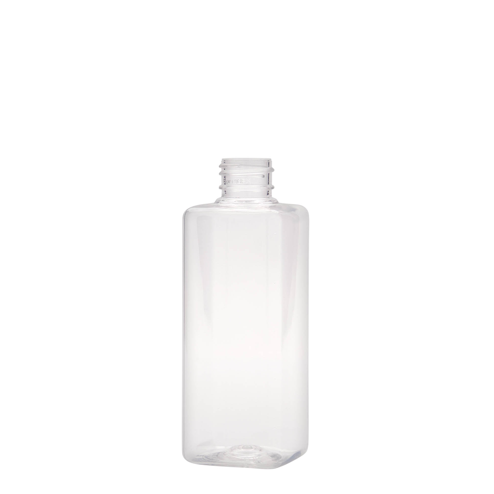 200 ml PET-Flasche 'Karl', quadratisch, Kunststoff, Mündung: 24/410 200 ml PET-Flasche 'Karl', quadratisch, Kunststoff, Mündung: 24/410