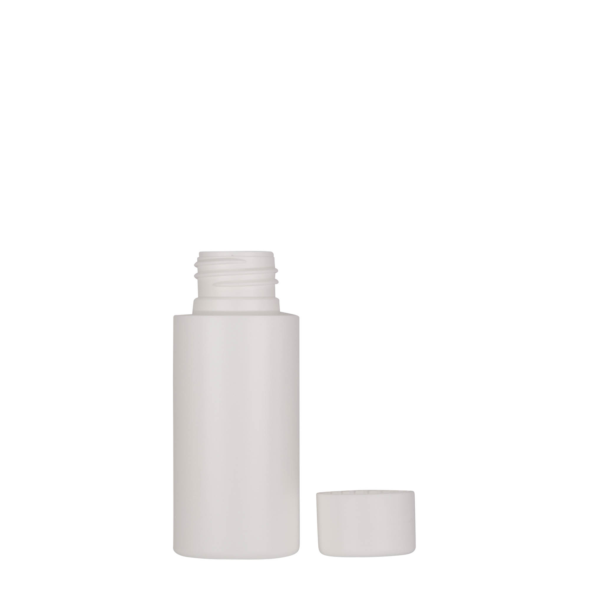 50 ml Kunststoffflasche 'Pipe', Green HDPE, weiß, Mündung: 24/410 50 ml Kunststoffflasche 'Pipe', Green HDPE, weiß, Mündung: 24/410