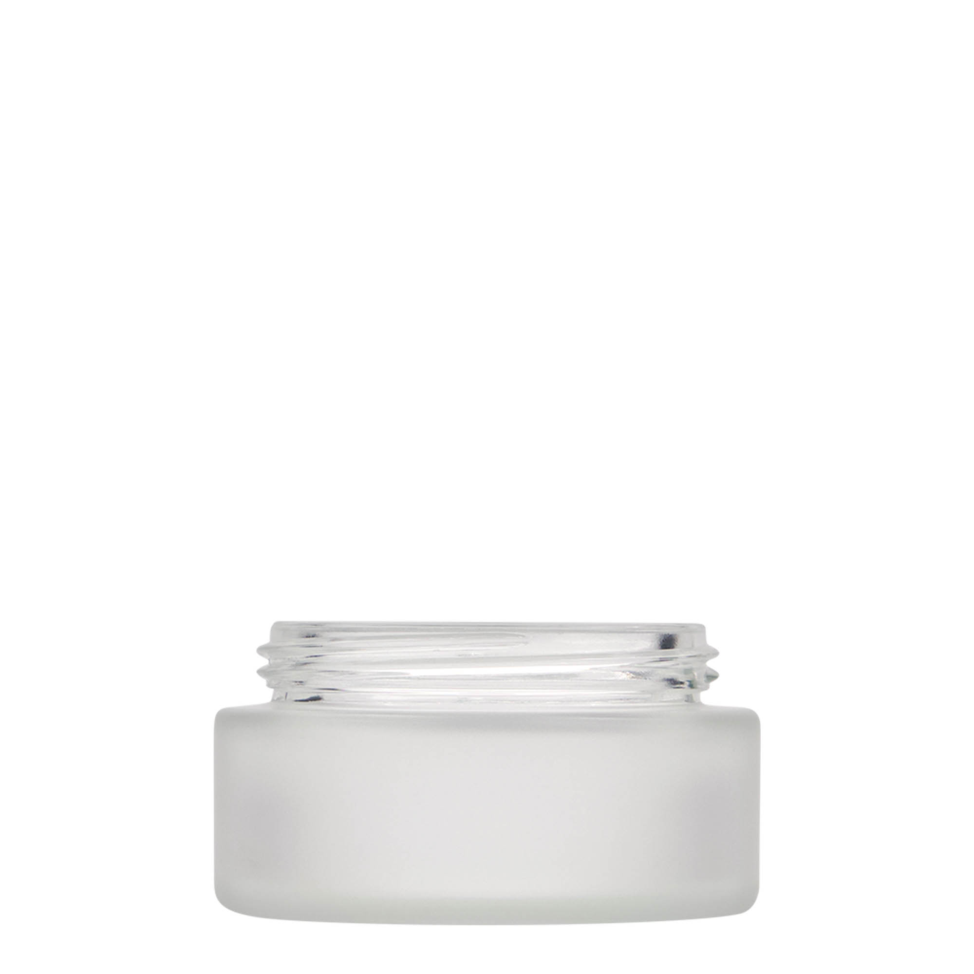 100 ml Tiegel „Platin Edition“, Glas, geeist, Mündung: Schraubverschluss