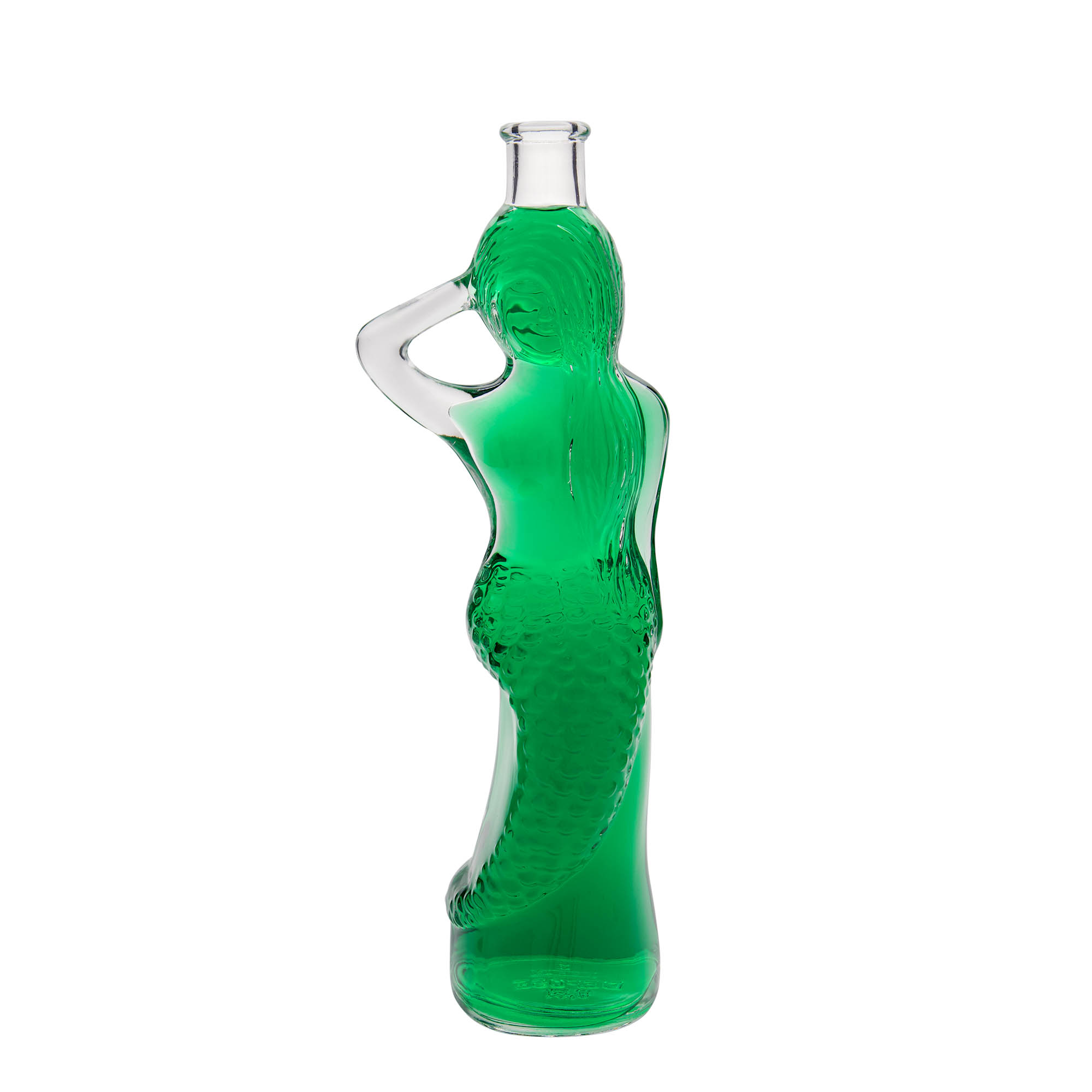 500 ml Glasflasche „Meerjungfrau“, Mündung: Kork