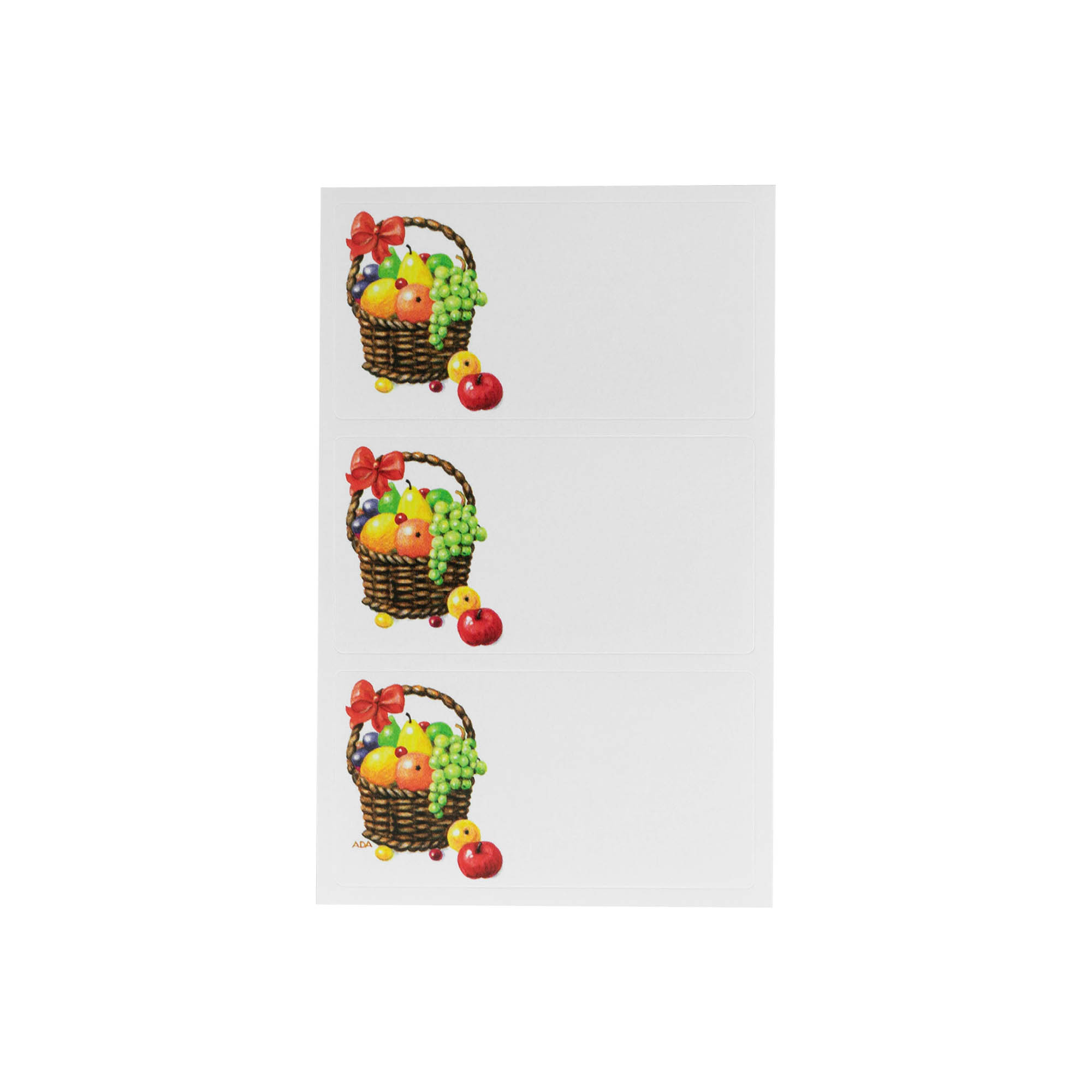 Zweckform Etiketten 'Früchtekorb', rechteckig, Papier, mehrfarbig Zweckform Etiketten 'Früchtekorb', rechteckig, Papier, mehrfarbig
