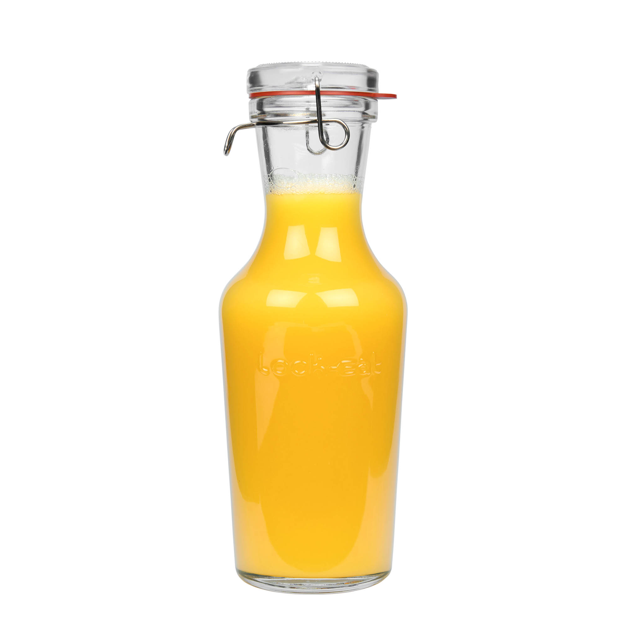 1.000 ml Glaskaraffe 'Lock-Eat', Mündung: Drahtbügelverschluss 1.000 ml Glaskaraffe 'Lock-Eat', Mündung: Drahtbügelverschluss