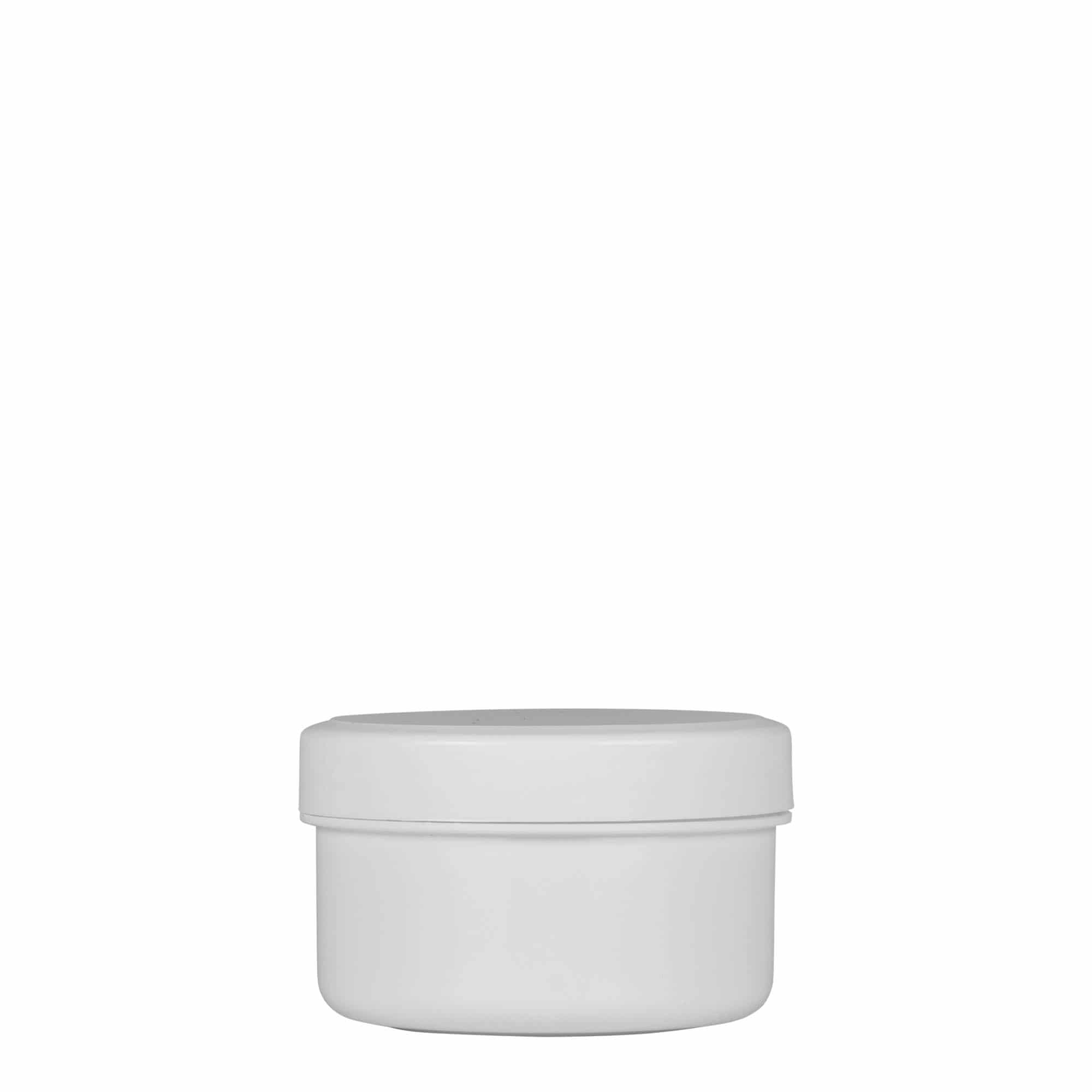 60 ml Kunststoffdose „White Line“, PP, weiß, Mündung: Schraubverschluss
