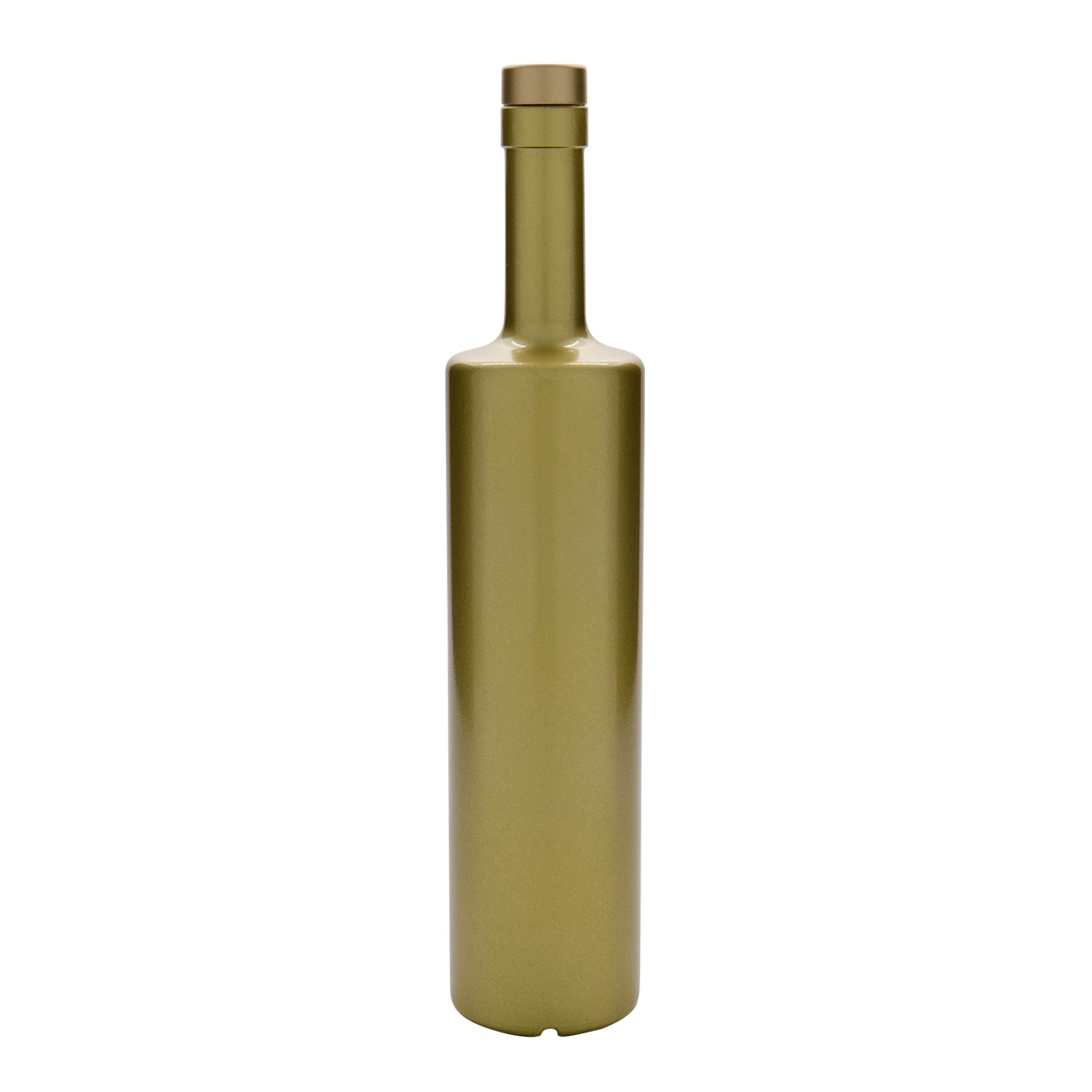 700 ml Glasflasche „Centurio“, gold, Mündung: Kork