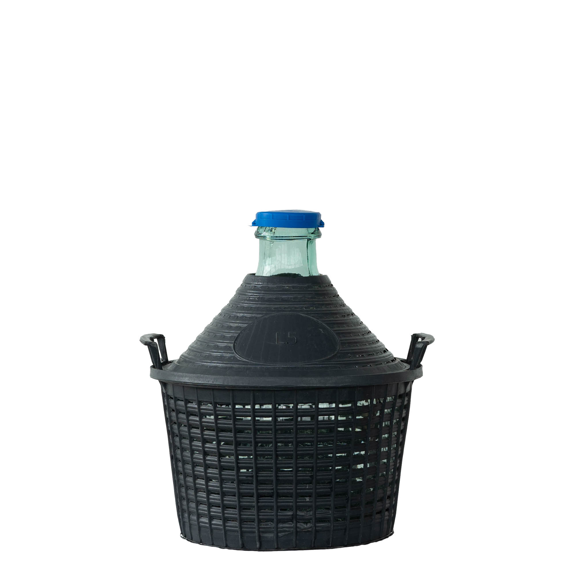 5 l Ballonflasche Enghals, Glas, Mündung: Stülpdeckel 5 l Ballonflasche Enghals, Glas, Mündung: Stülpdeckel