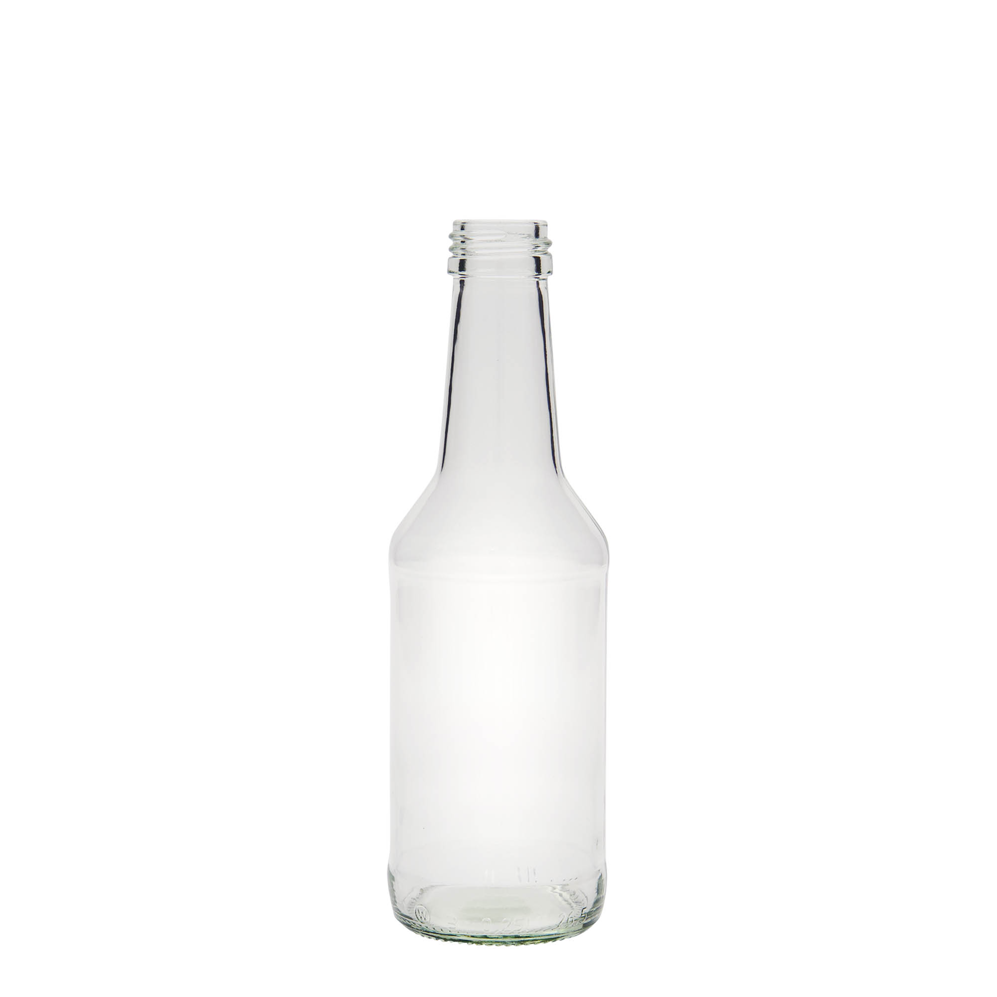 250 ml Glasflasche „Nils“, Mündung: PP 28