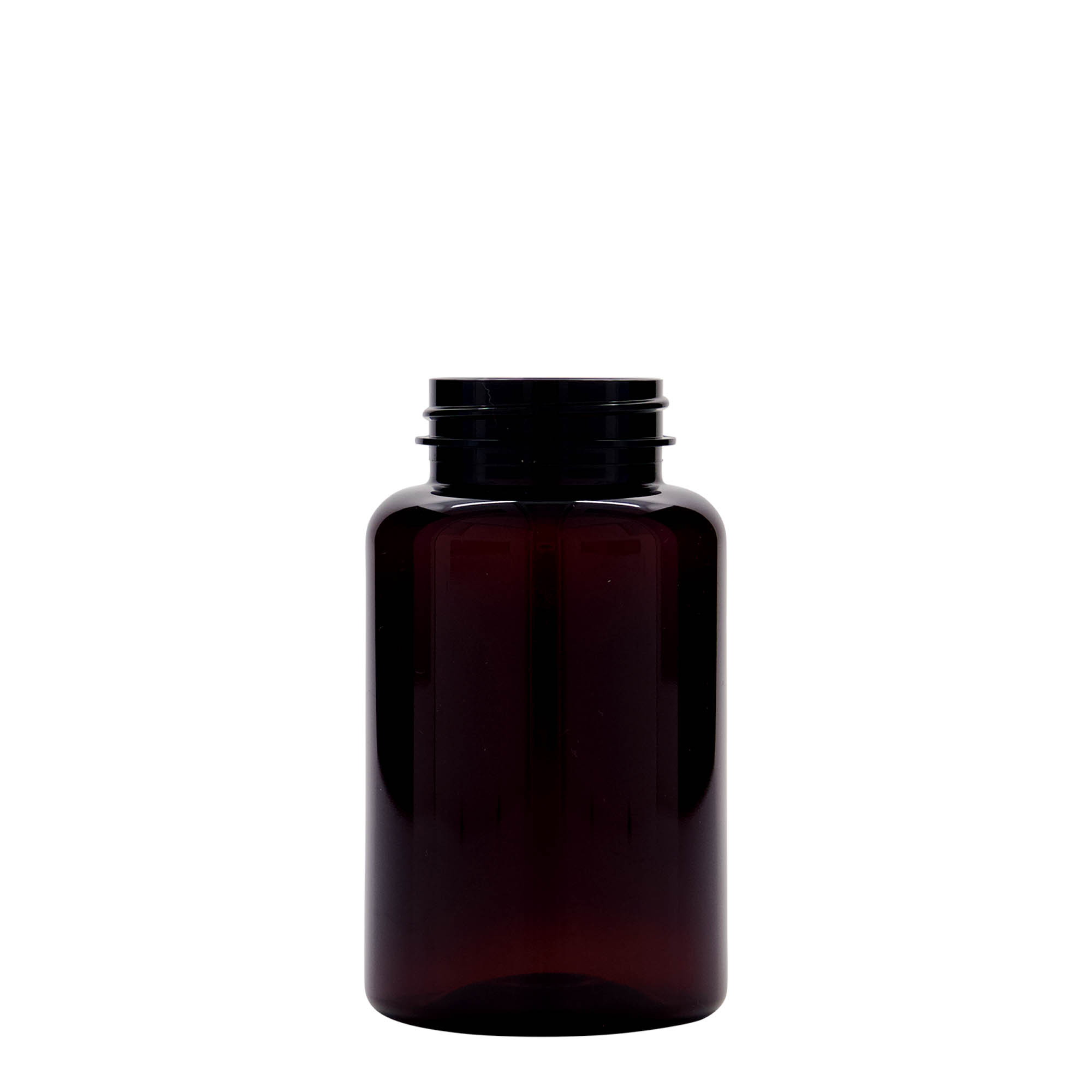250 ml PET-Packer, Kunststoff, braun, Mündung:  45/400