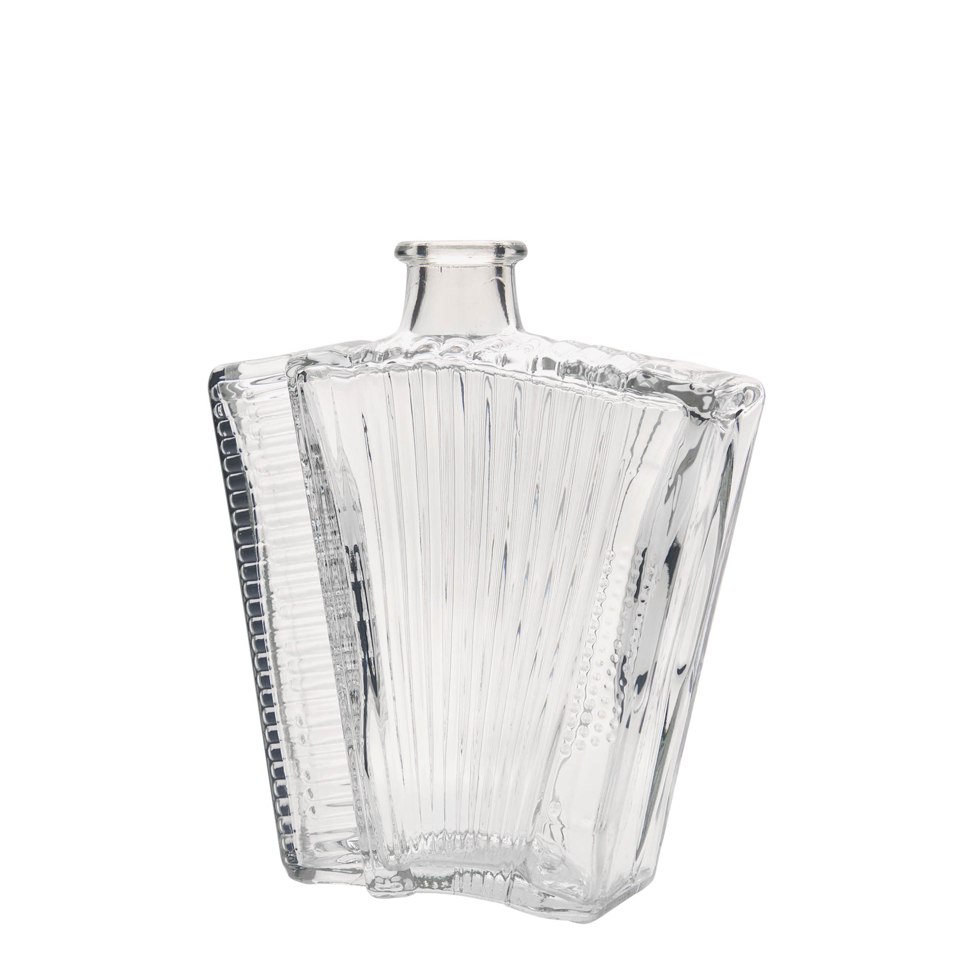 500 ml Glasflasche „Akkordeon“, Mündung: Kork