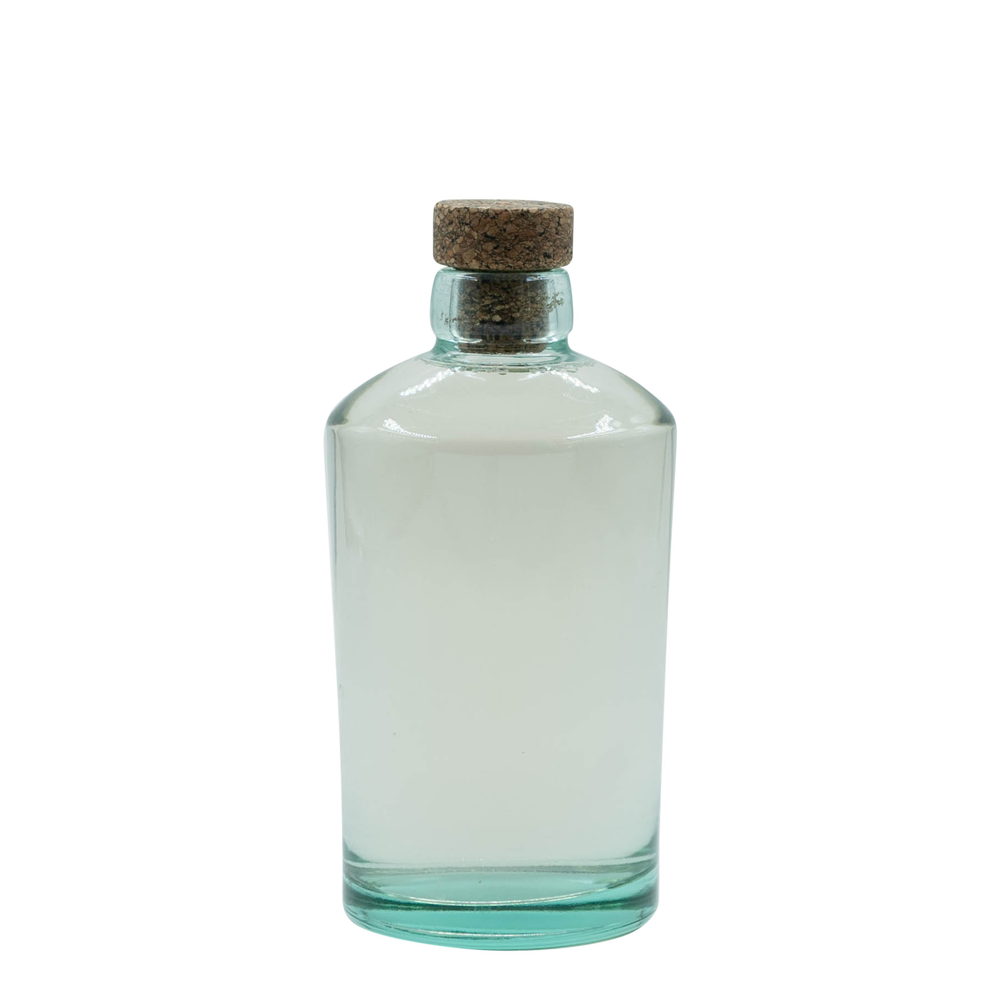 500 ml Glasflasche 'Barrel', Mündung: Kork 500 ml Glasflasche 'Barrel', Mündung: Kork