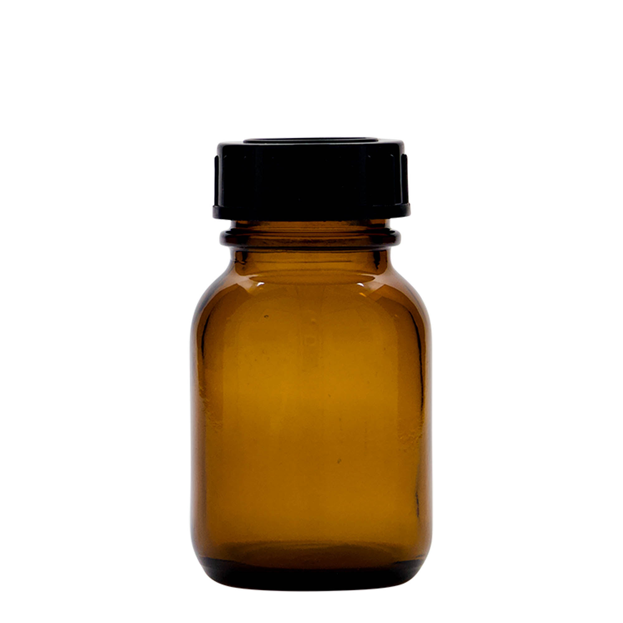 50 ml Weithalsglas, braun, Mündung: DIN 32 50 ml Weithalsglas, braun, Mündung: DIN 32