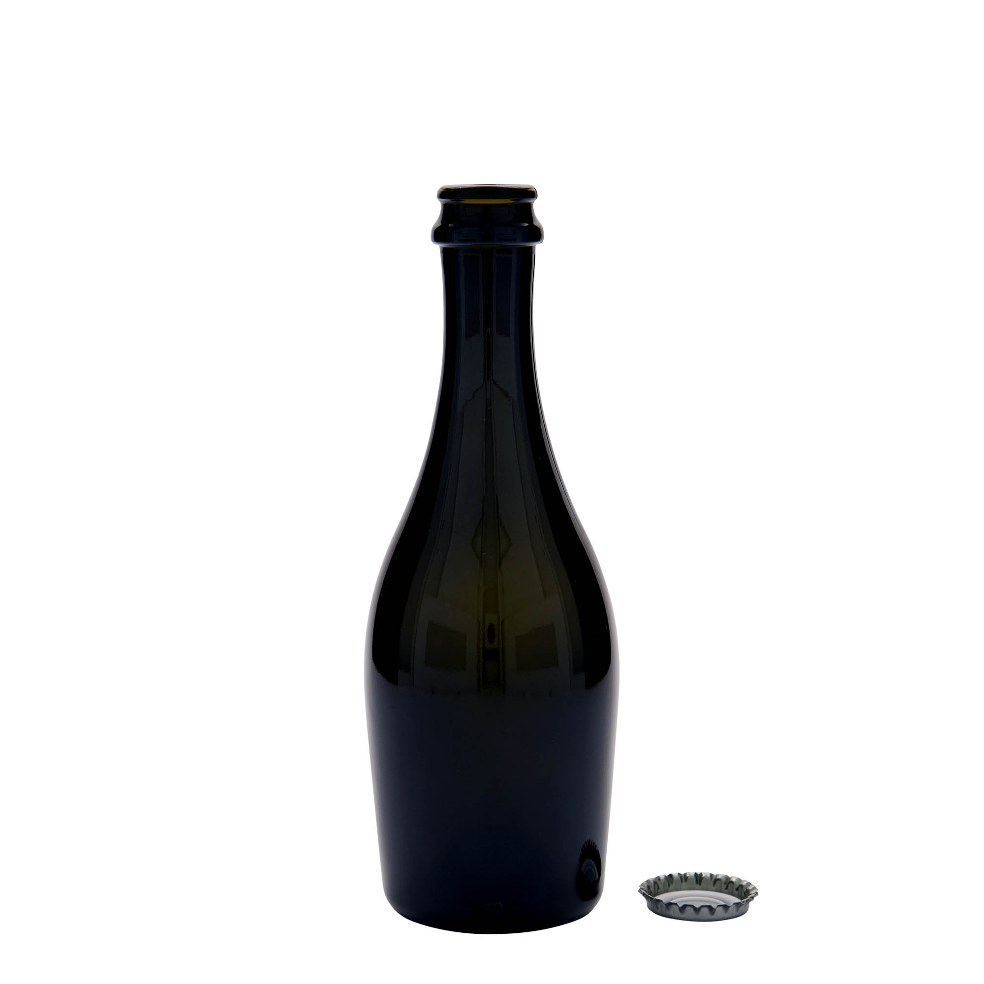 330 ml Sektflasche 'Carmen', Glas, antikgrün, Mündung: Kronkorken 330 ml Sektflasche 'Carmen', Glas, antikgrün, Mündung: Kronkorken