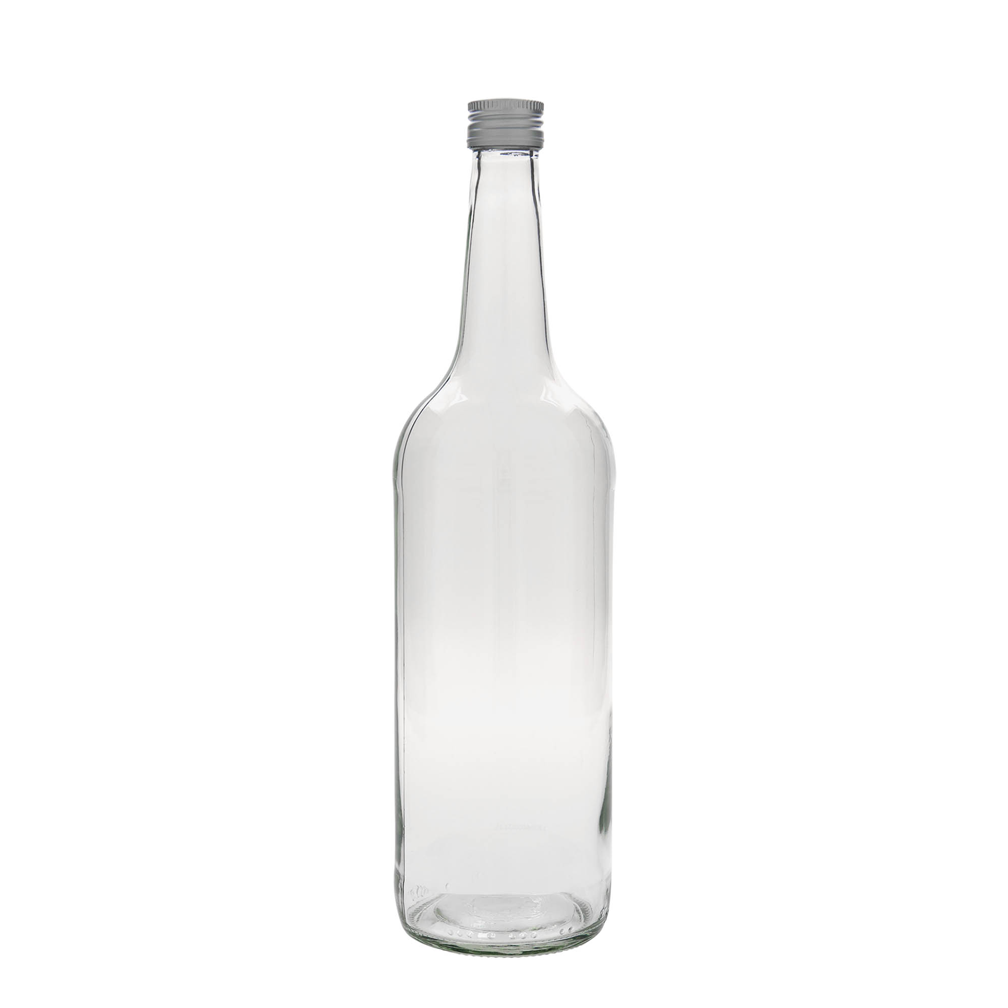 1.000 ml Glasflasche Geradhals, Mündung: PP 28 1.000 ml Glasflasche Geradhals, Mündung: PP 28
